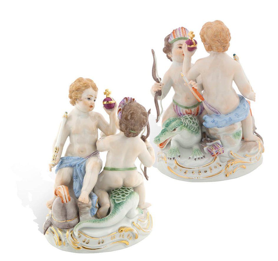 Figurengruppe handbemalt, Höhe 13,5 cm | Meissen Limitierte Meisterwerke 900384 - 70586 - Meissen Weimar