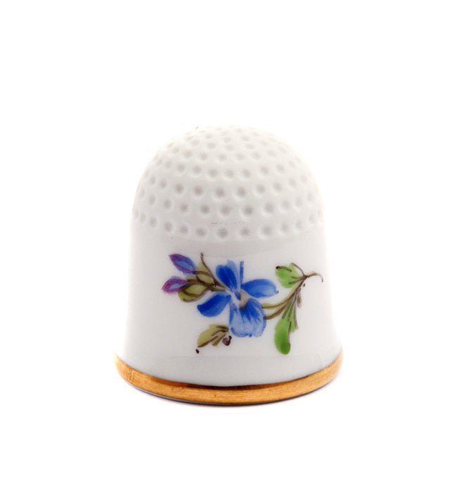 Fingerhut, Gestreute Blümchen, bunt, Goldrand, 2,5 cm | Meissen Streublümchen 010110 - 53766 - Meissen Weimar