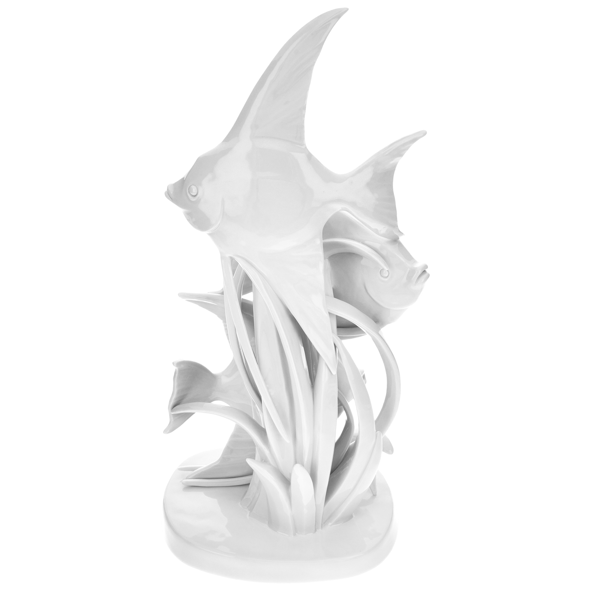 Fische, Weiß, H 28 cm | Meissen Einzelplastik 000001 - 78740 - Meissen Weimar