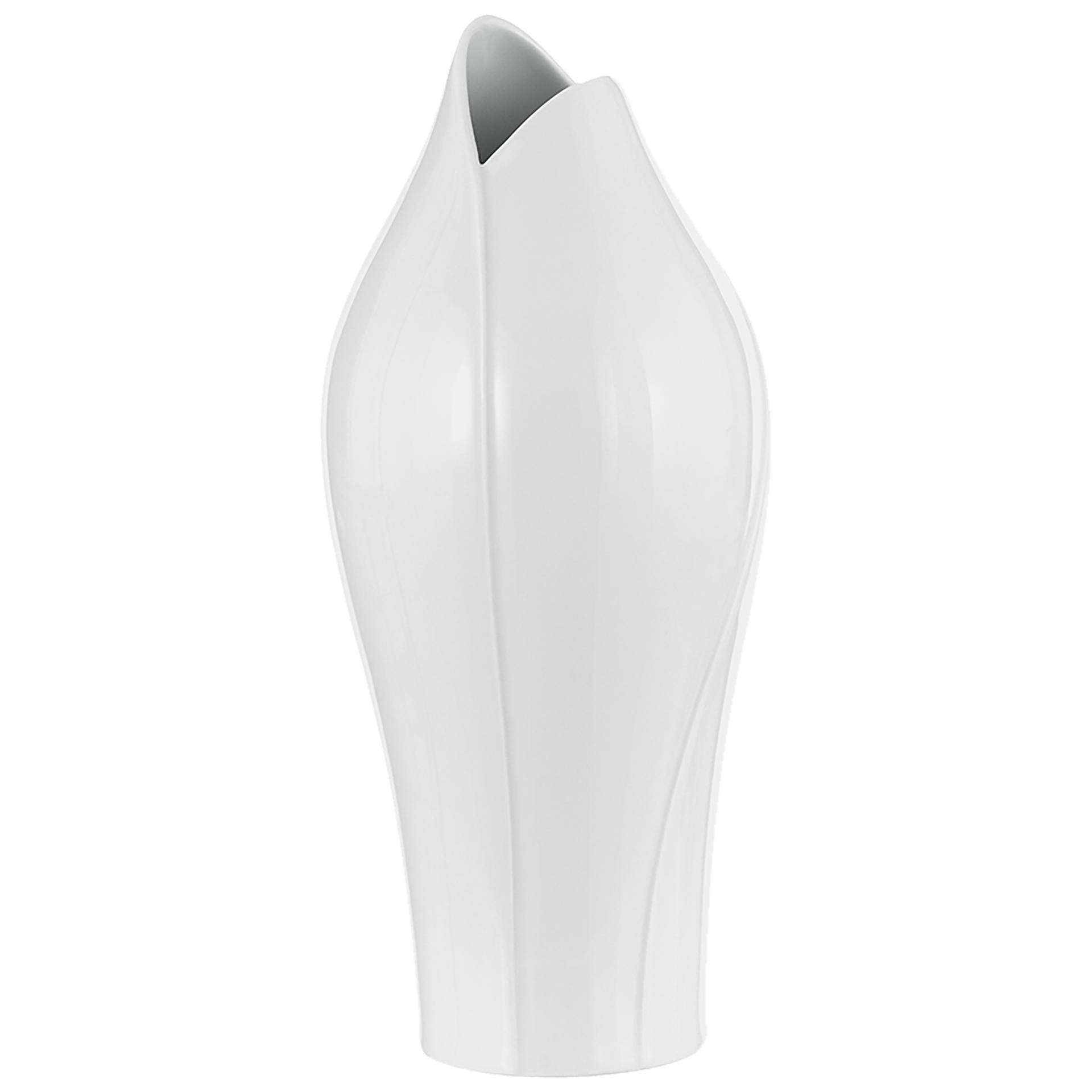 Fischmaulvase, mittlere Größe, Weiß, H 29 cm | Vasen - Kollektion - Fischmaulvase 000001 - 50259 - Meissen Weimar