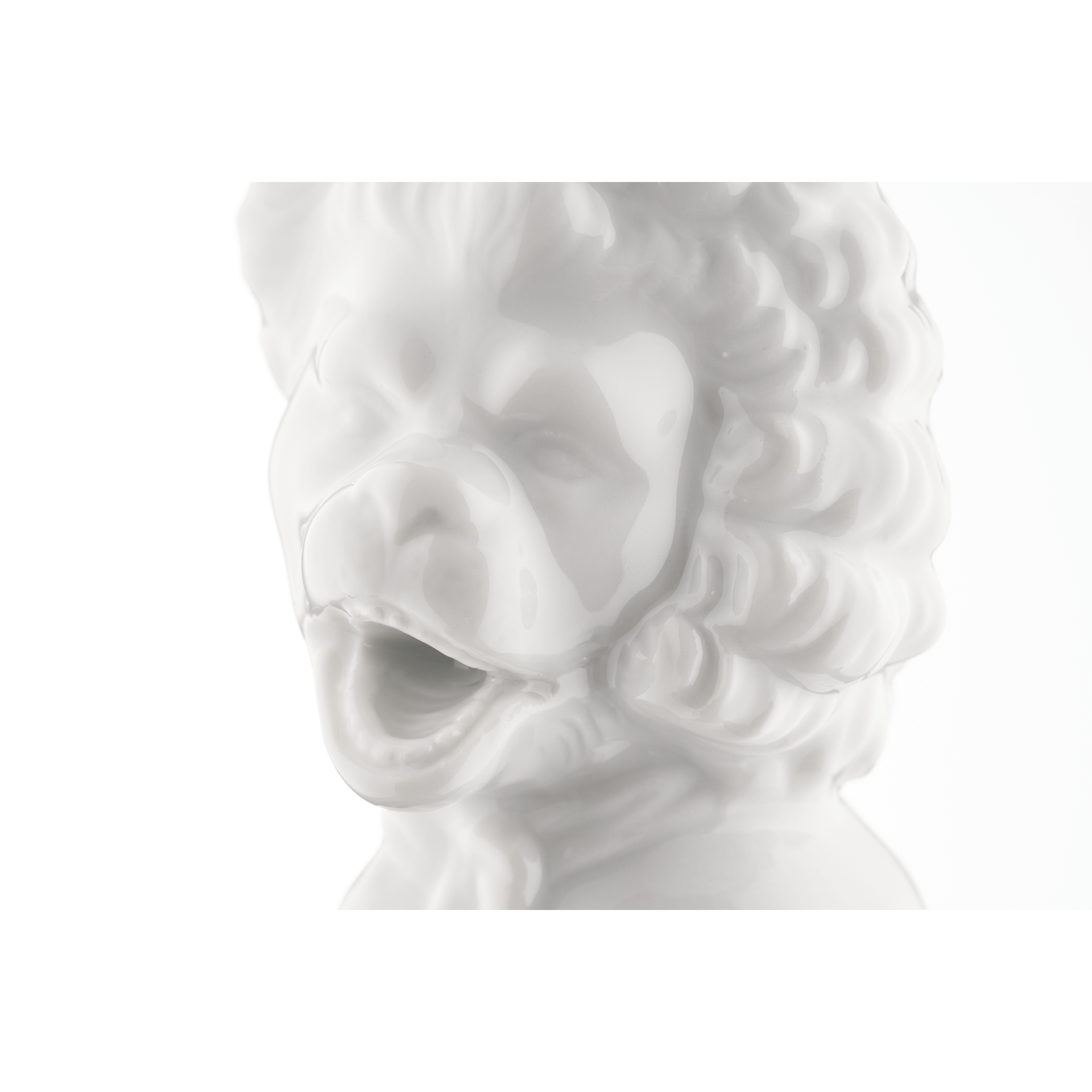 Flaschenverschluss, Affenmusiker, Weiß, H 11 cm | Meissen Bottle Tops 000001 - 83M37 - Meissen Weimar