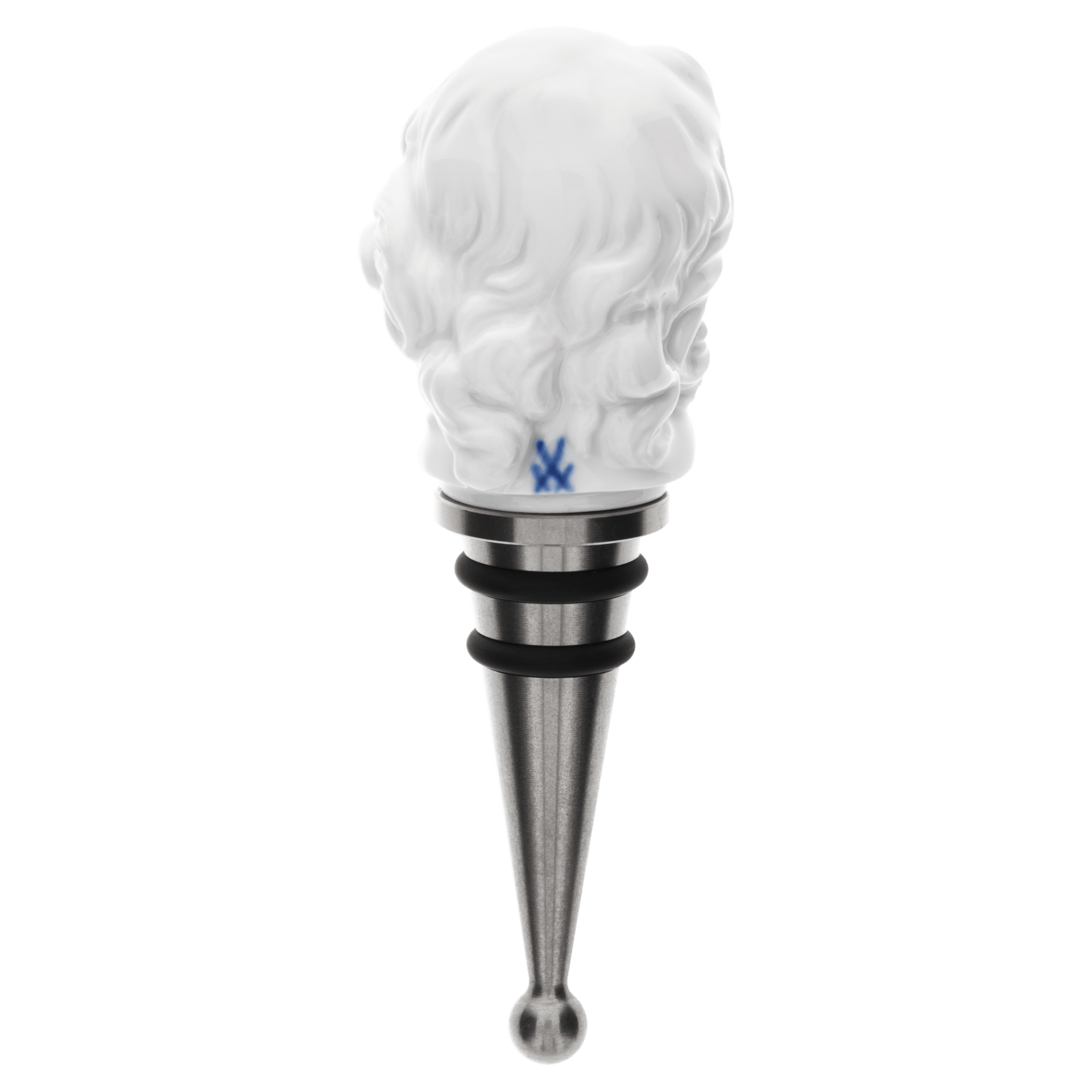 Flaschenverschluss, Knabe, Weiß, H 11 cm | Meissen Bottle Tops 000001 - 83M35 - Meissen Weimar
