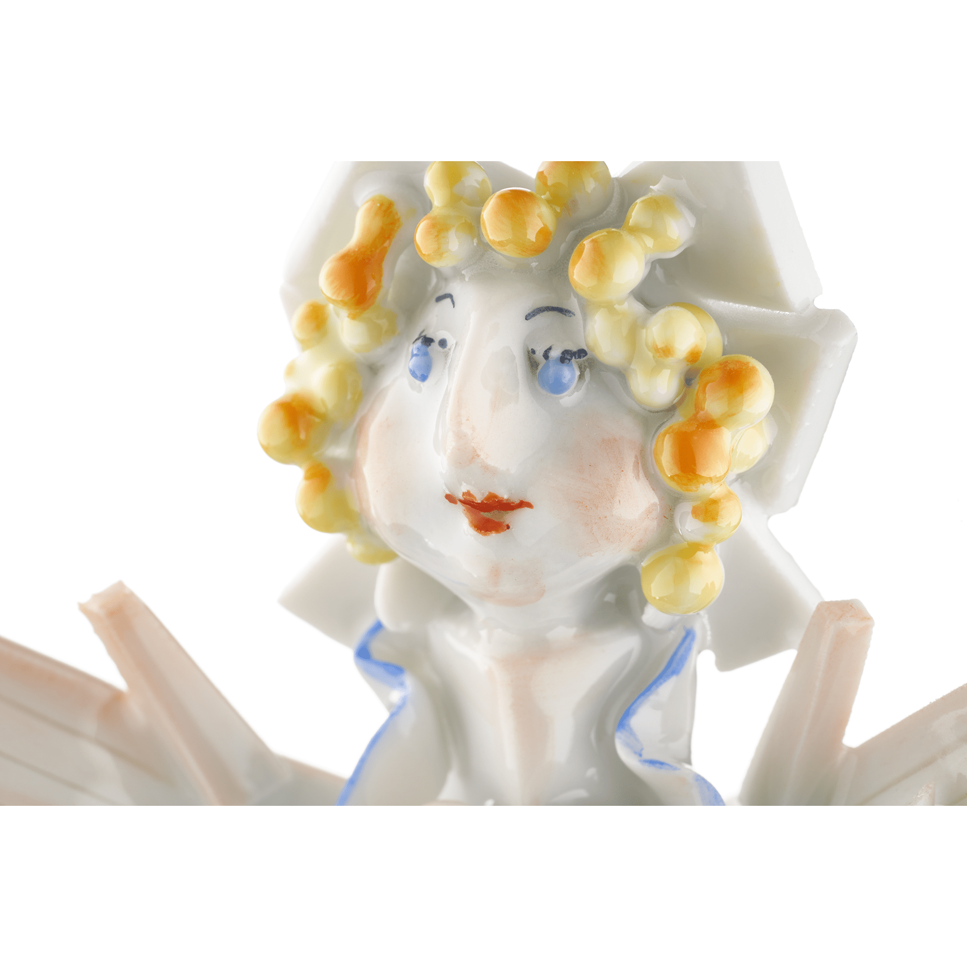 Frau Holle, Bunt und gold staffiert - , H 10,5 cm | Meissen Miniaturfiguren - Edition 900300 - 83235 - Meissen Weimar