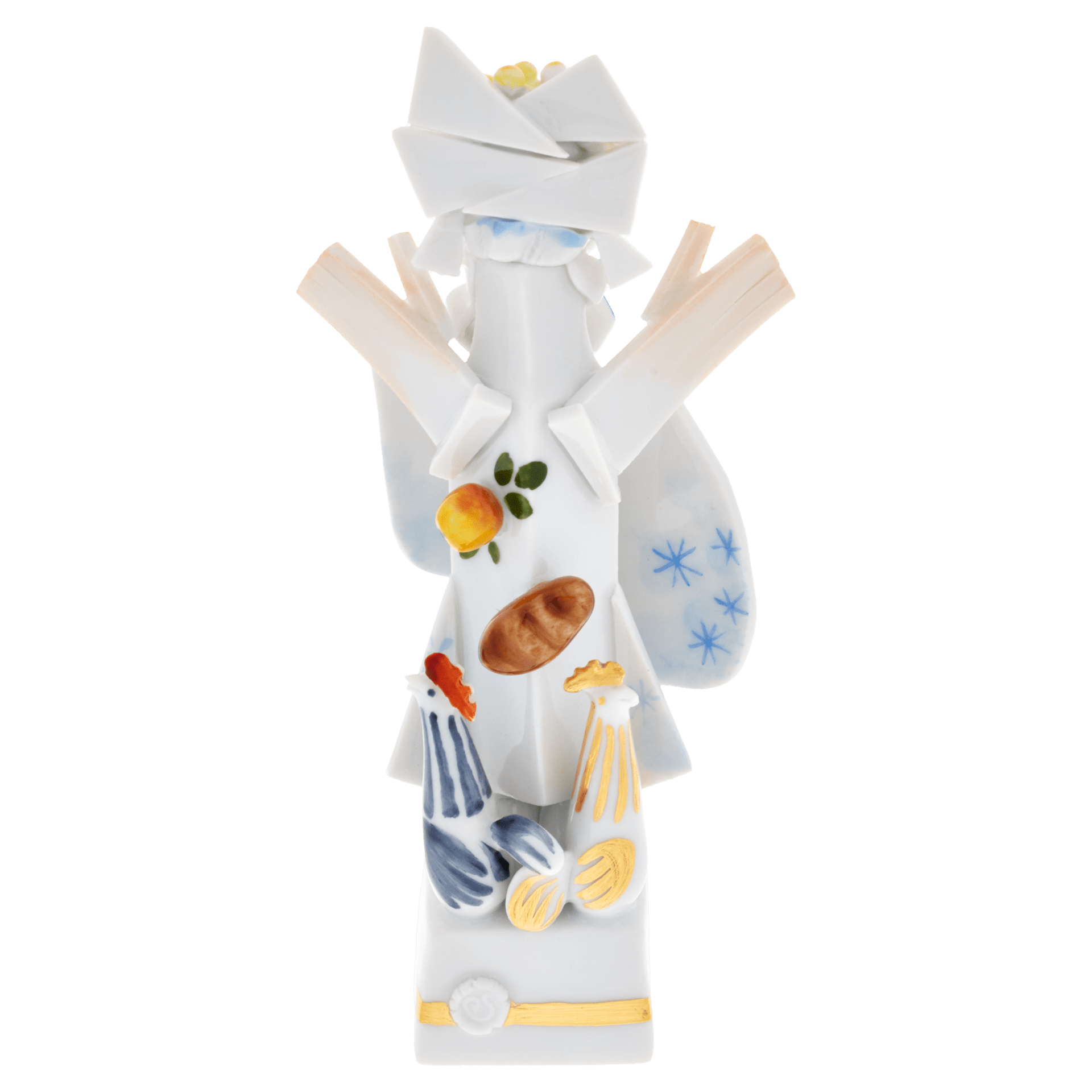Frau Holle, Bunt und gold staffiert - , H 10,5 cm | Meissen Miniaturfiguren - Edition 900300 - 83235 - Meissen Weimar