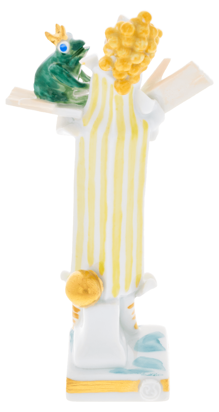 Froschkönig, Bunt und gold staffiert - , H 10 cm | Meissen Miniaturfiguren - Edition 900300 - 81995 - Meissen Weimar