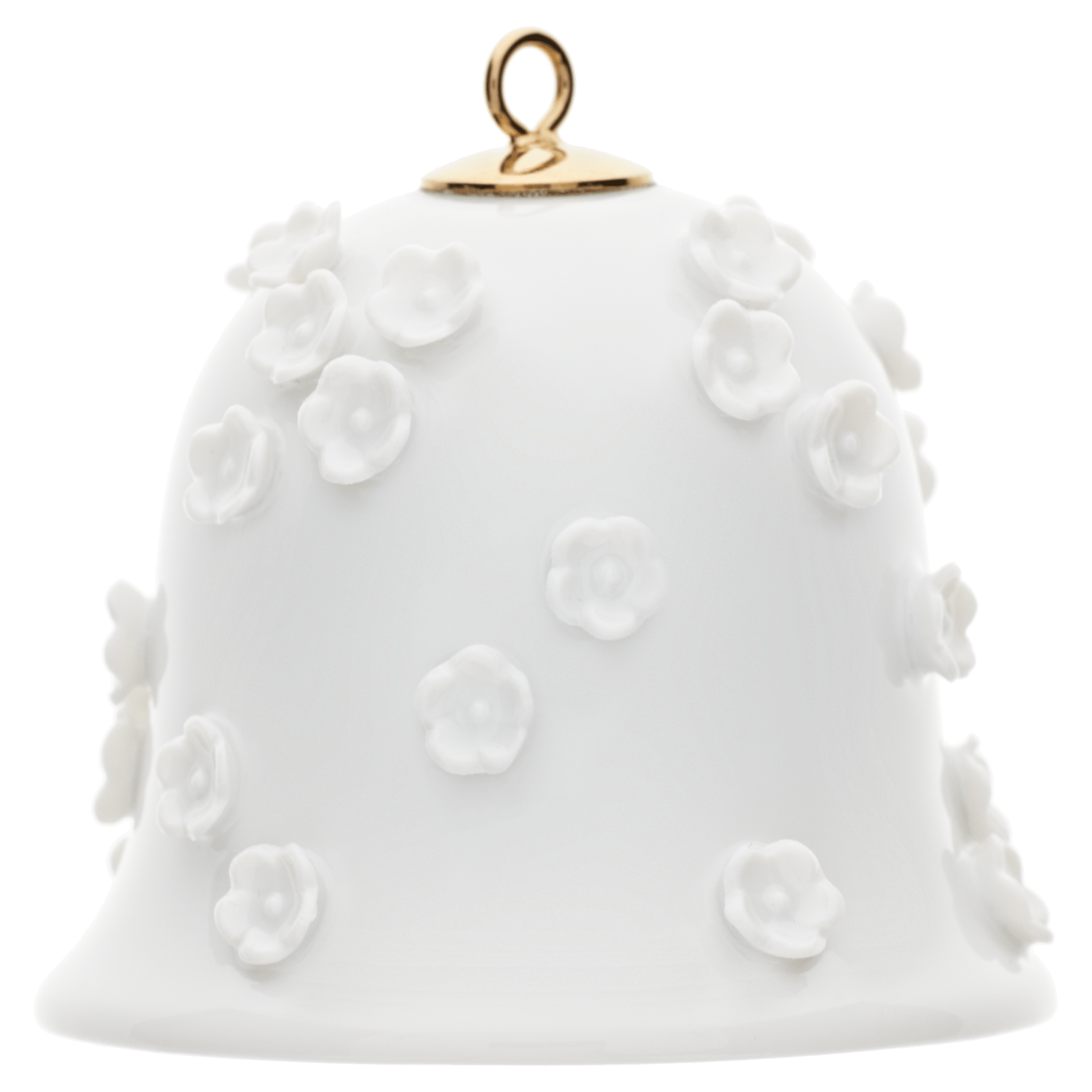 Glocke, Schneeballblüten, Weiß, Ø 5,5cm | Meissen Zweigschmuck Glocken Kollektion 000001 - 55M54 - Meissen Weimar