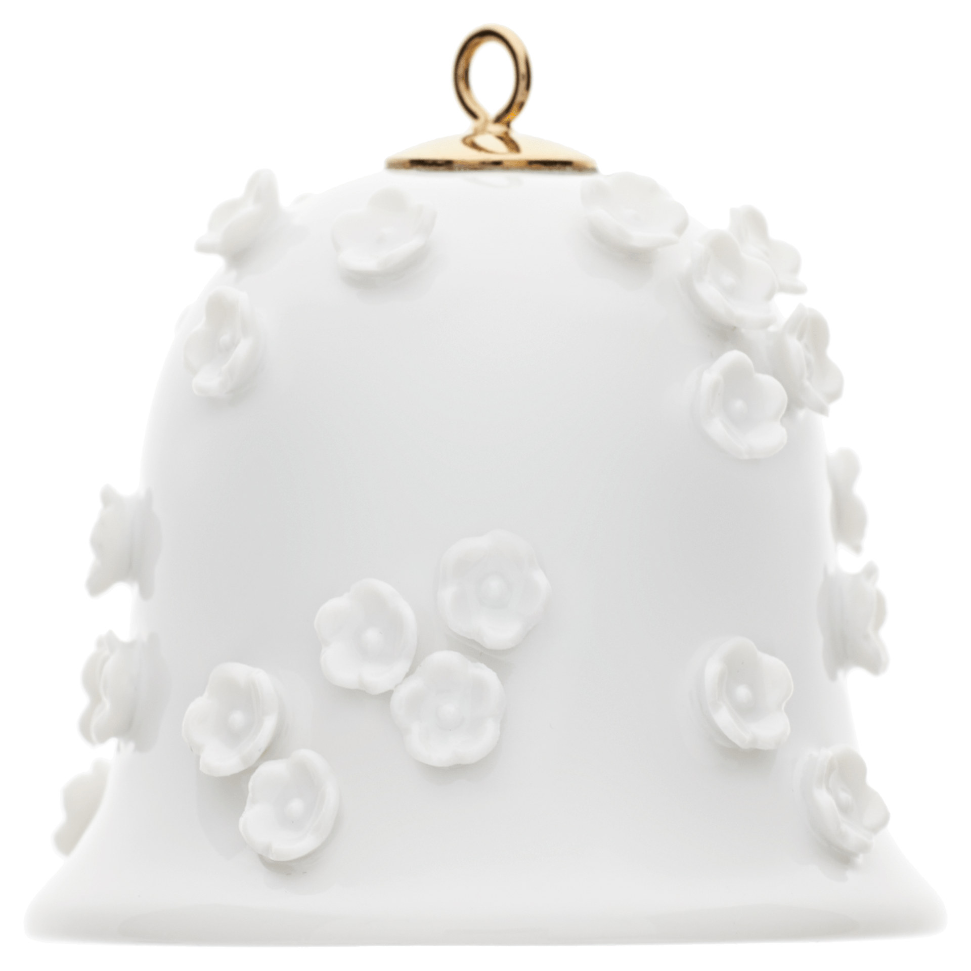 Glocke, Schneeballblüten, Weiß, Ø 5,5cm | Meissen Zweigschmuck Glocken Kollektion 000001 - 55M54 - Meissen Weimar