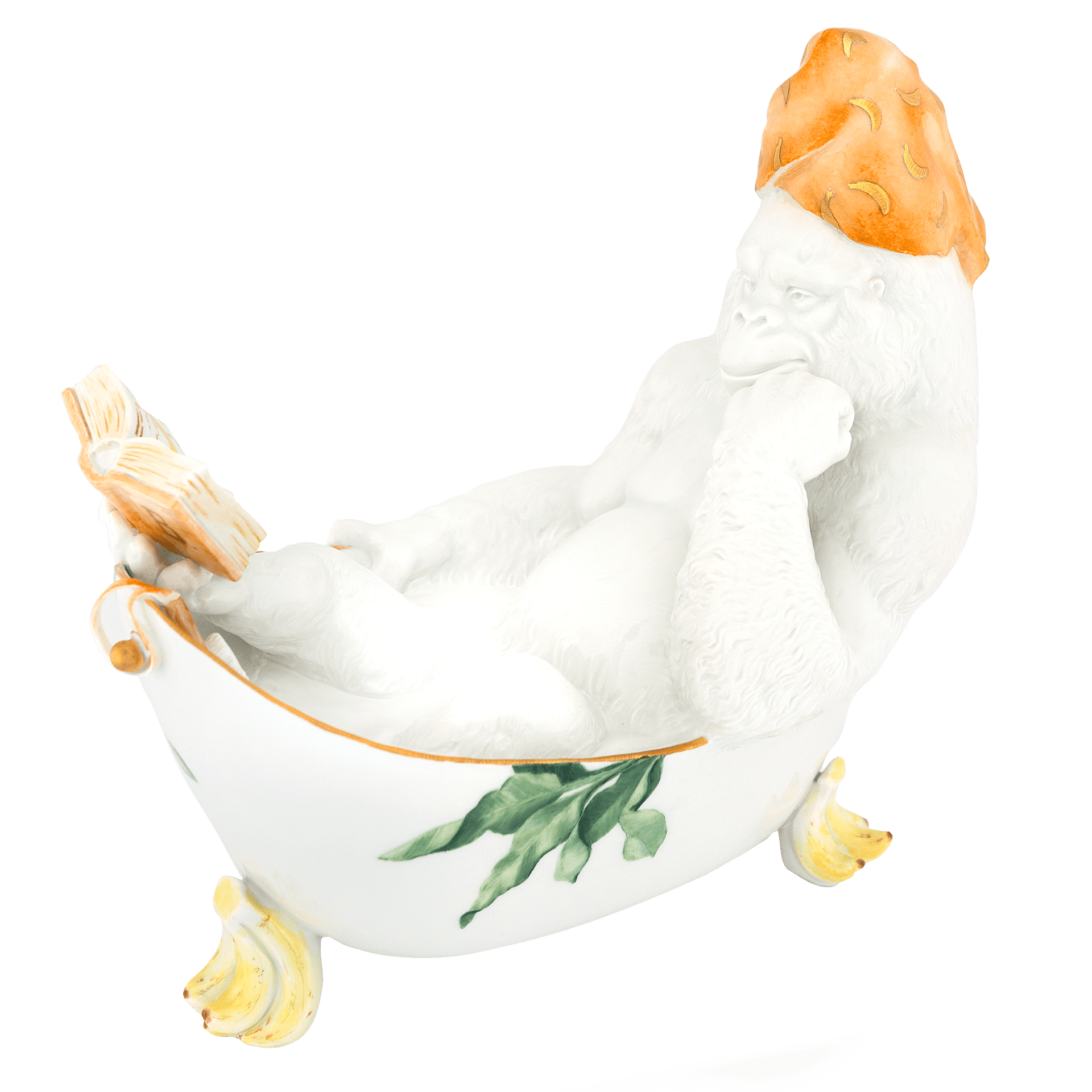 Gorilla in der Badewanne, Lim. 25, H 20 cm | Meissen Limitierte Meisterwerke 900384-78064 - Meissen Weimar