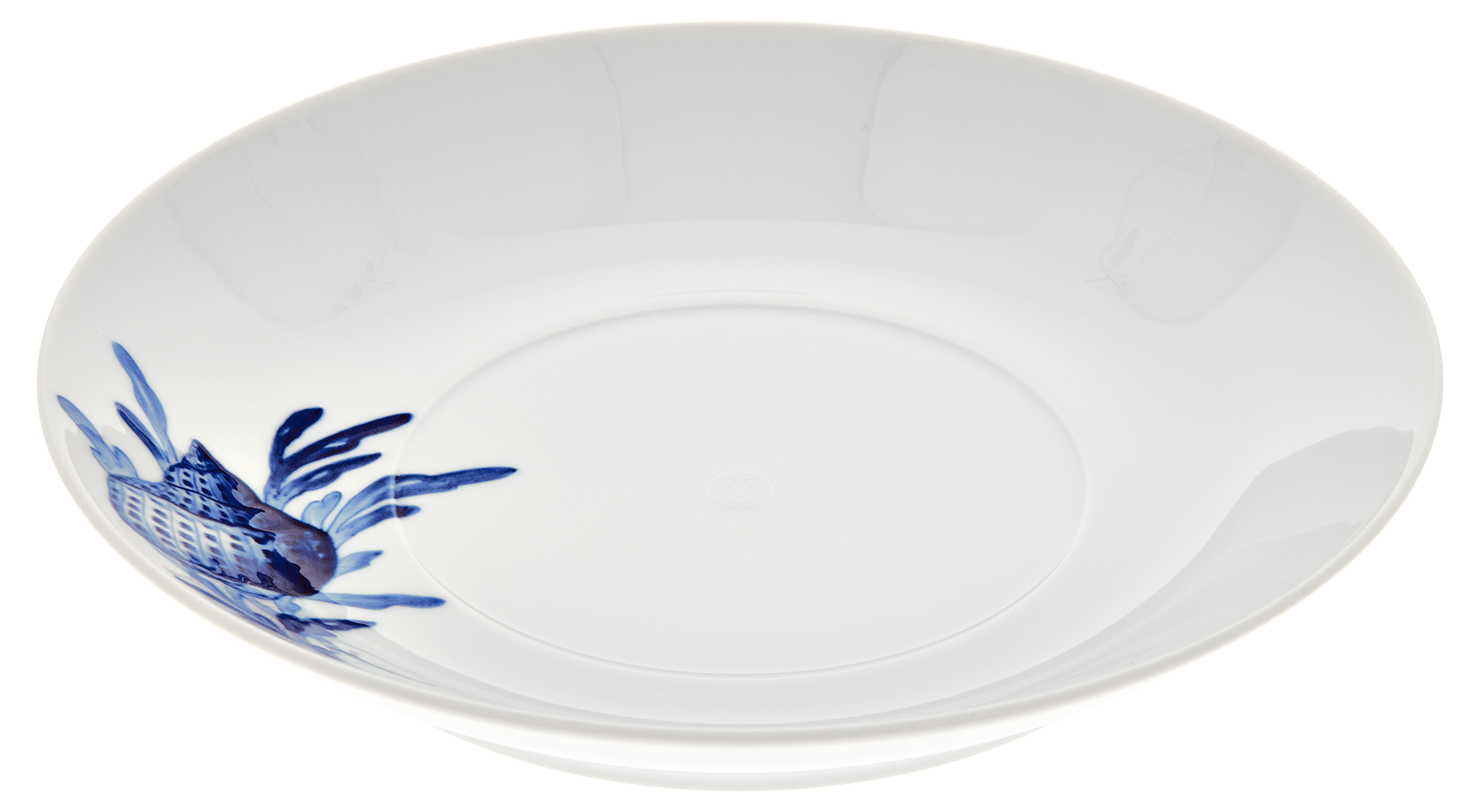 Gourmetteller, tief, Form "MEISSEN® Cosmopolitan", "Blue Treasures", Muschel, Ø 26 cm | Meissen Cosmopolitan 82a279 - 37489 - Meissen Weimar
