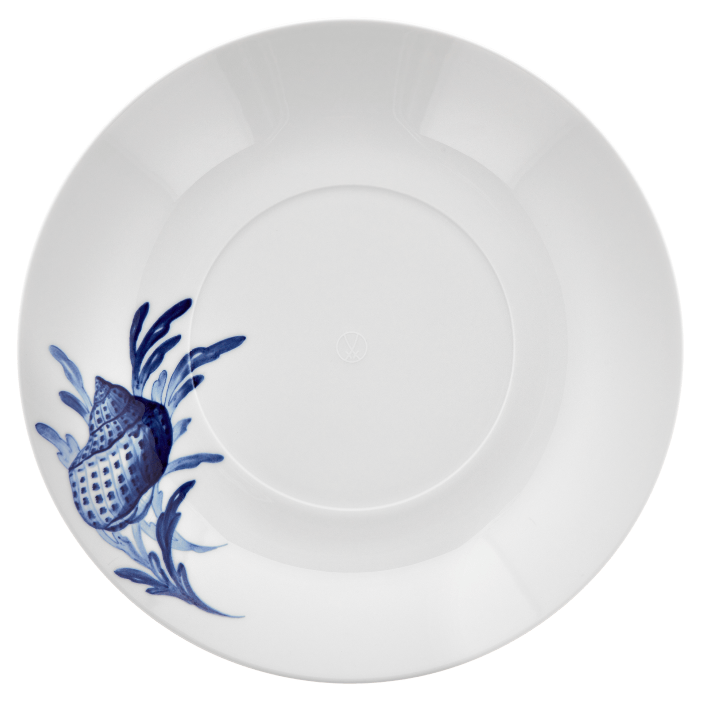 Gourmetteller, tief, Form "MEISSEN® Cosmopolitan", "Blue Treasures", Muschel, Ø 26 cm | Meissen Cosmopolitan 82a279 - 37489 - Meissen Weimar