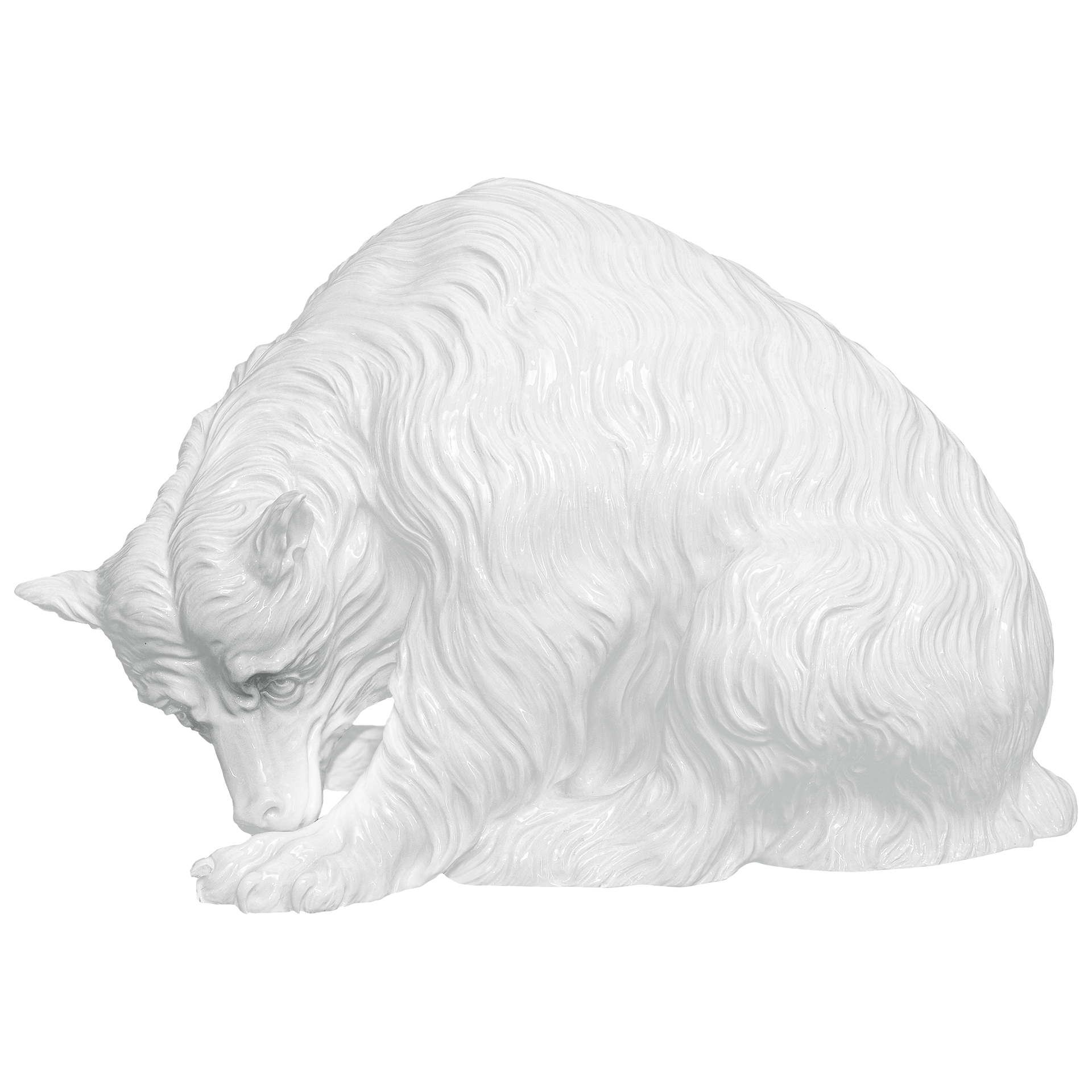 Große Tierfigur Bär, Weiß, H 56 cm | Meissen Exklusiv - Kollektion 000080-76m28 - Meissen Weimar
