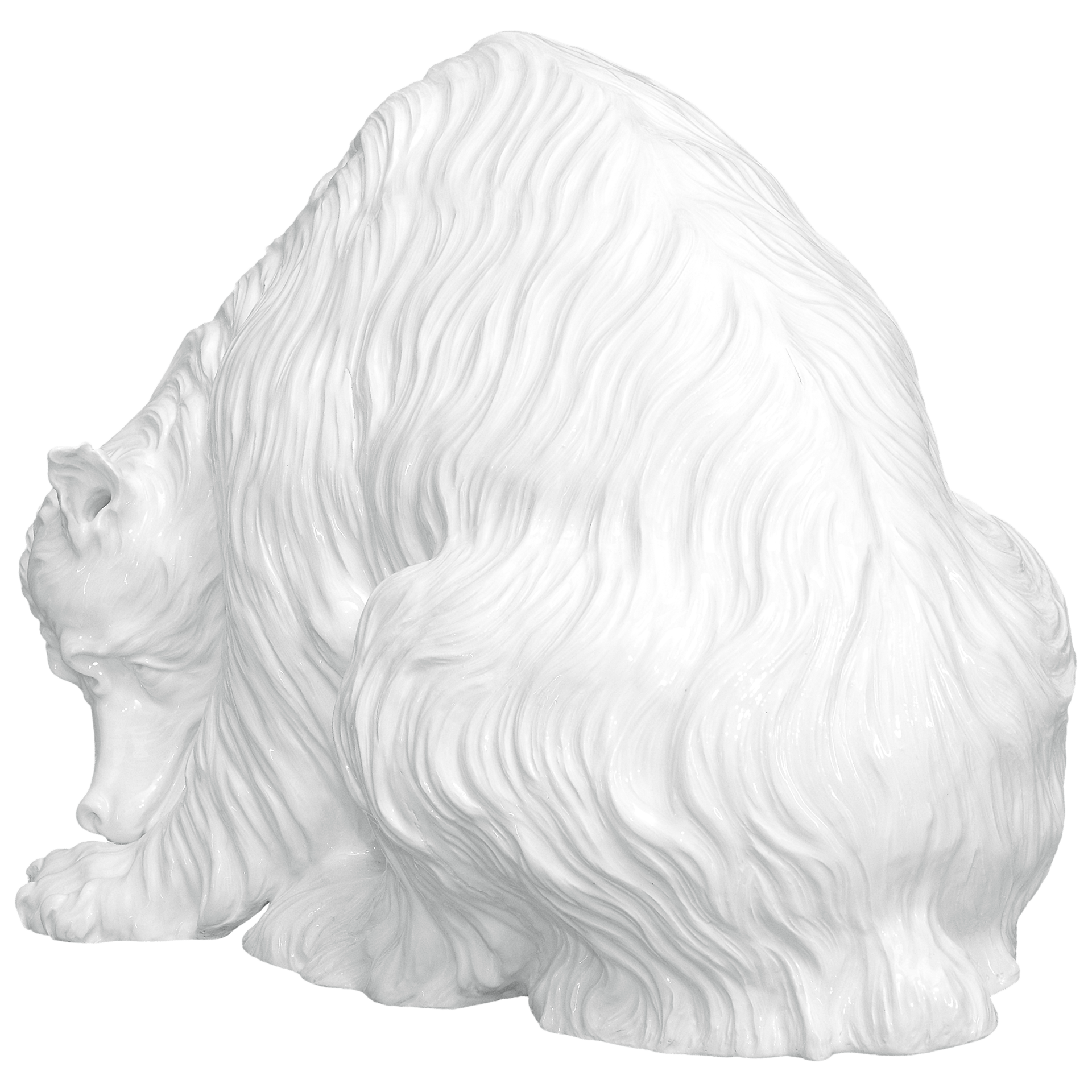Große Tierfigur Bär, Weiß, H 56 cm | Meissen Exklusiv - Kollektion 000080-76m28 - Meissen Weimar
