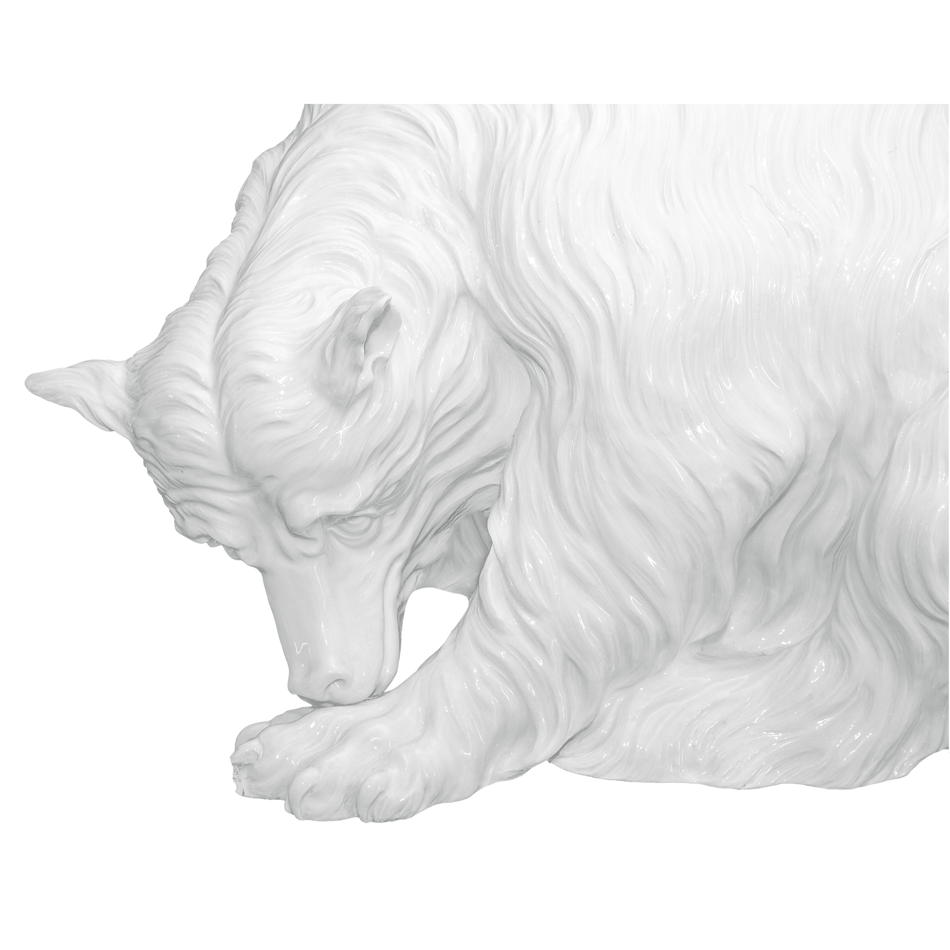 Große Tierfigur Bär, Weiß, H 56 cm | Meissen Exklusiv - Kollektion 000080-76m28 - Meissen Weimar