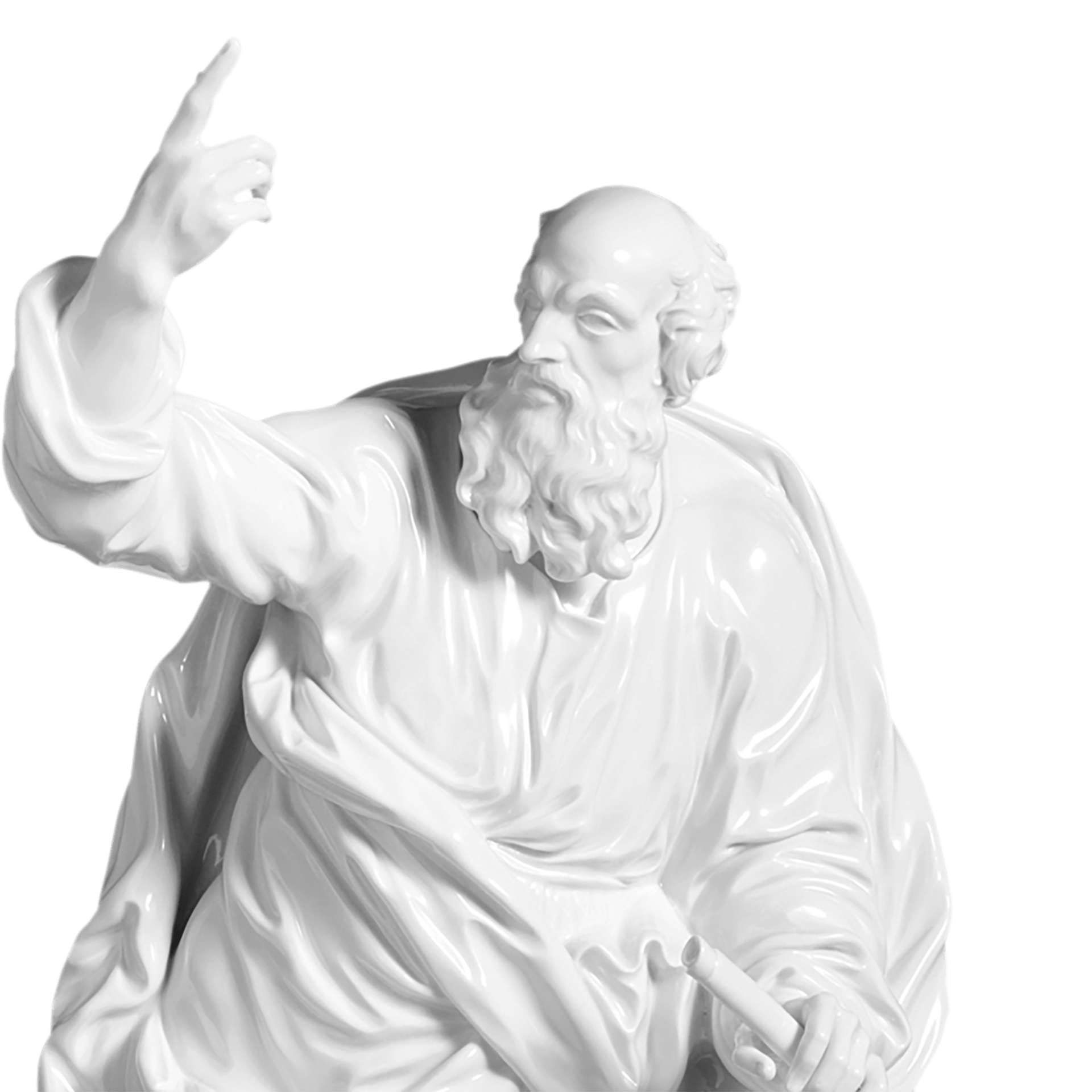 Großfigur Apostel Thomas, Weiß, H 51 cm | Meissen Exklusiv - Kollektion 000080 - 72003 - Meissen Weimar