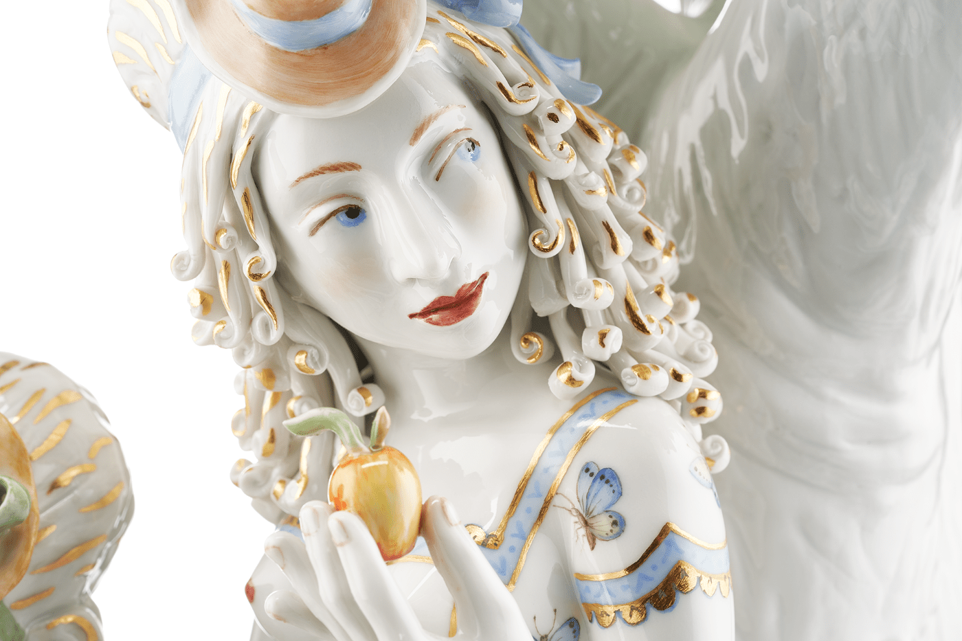 Großfigur Ein kleines Stück vom Paradies, bunt, H 50 cm | Meissen Figuren - Edition Künstlerkapelle 65c028 - 73685 - Meissen Weimar