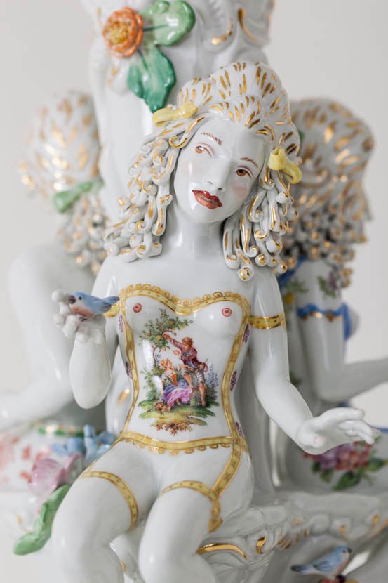 Großfigur Porzellan H 100 cm | Meissen Figuren Individuell 65c028 - 80m12 - Meissen Weimar