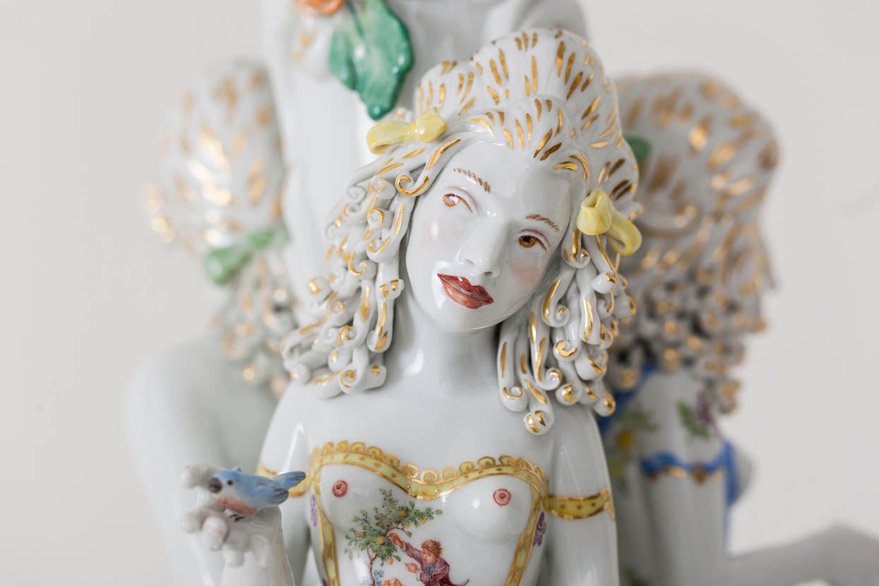 Großfigur Porzellan H 100 cm | Meissen Figuren Individuell 65c028 - 80m12 - Meissen Weimar
