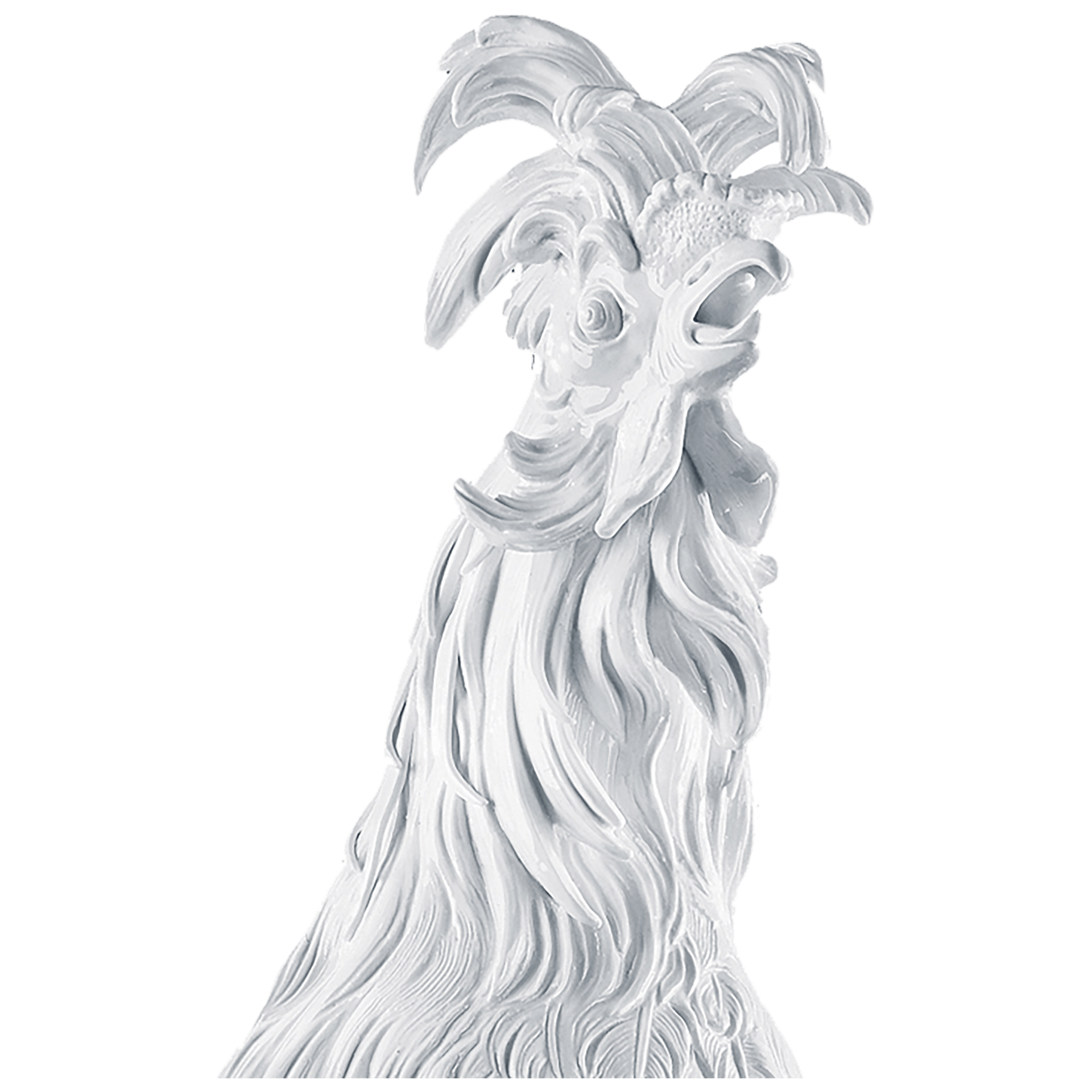 Großplastik Paduaner Hahn, Weiß, H 77 cm | Meissen Exklusiv - Kollektion 000080 - 76m03 - Meissen Weimar