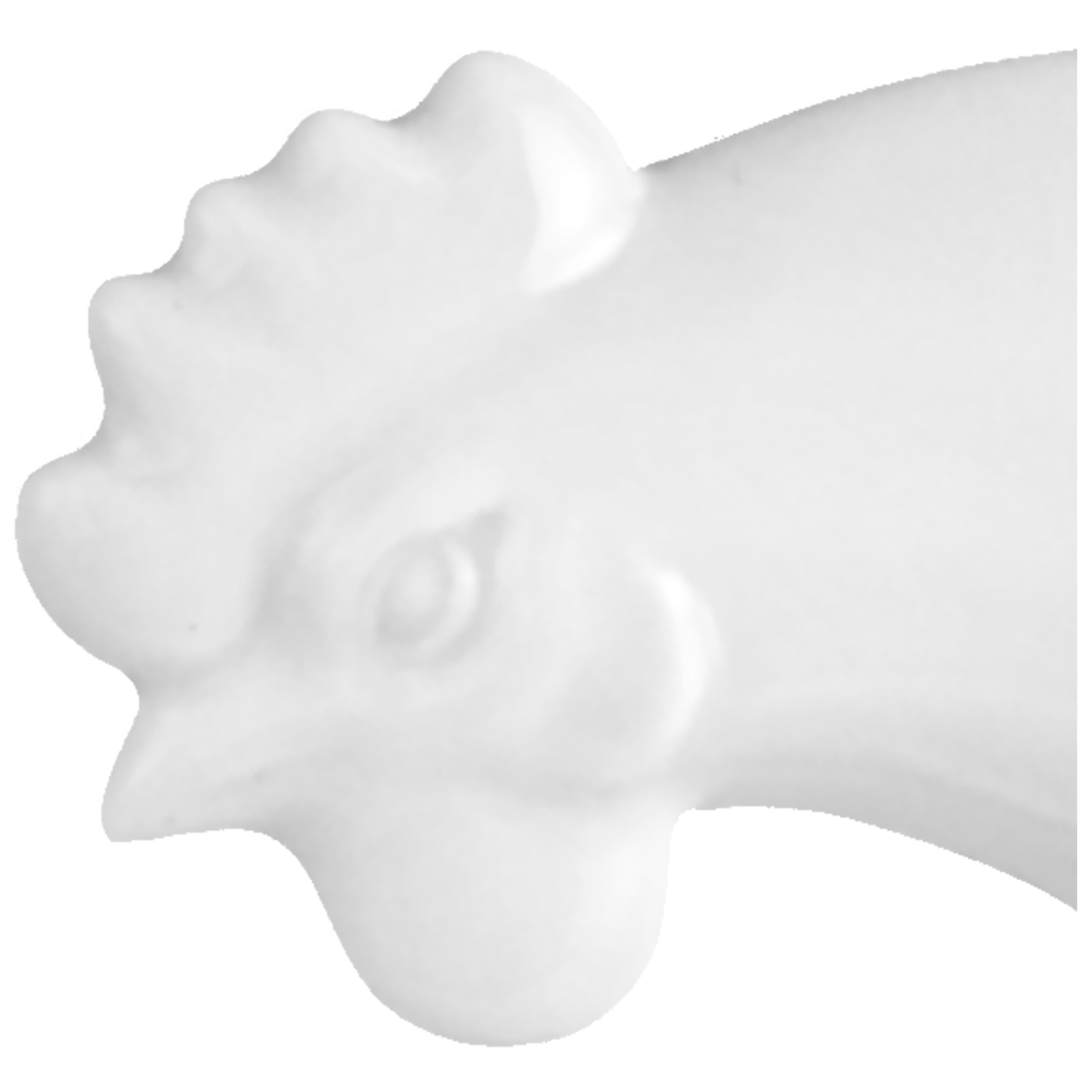 Hahn, Weiß, H 12,5 cm | Meissen Figuren Chinesisches Jahrestier 000001 - 83659 - Meissen Weimar