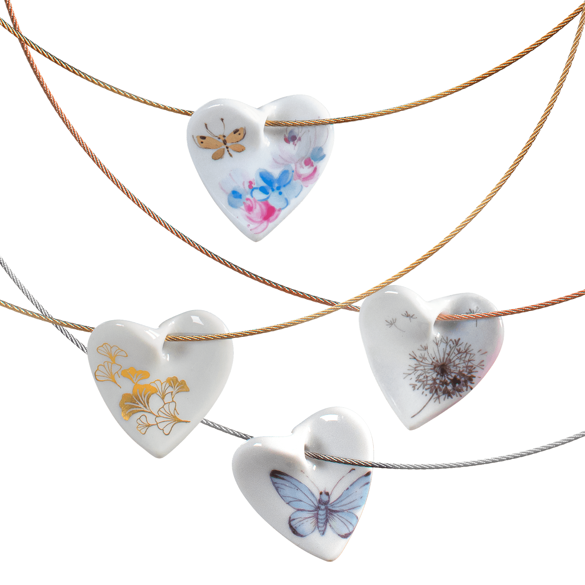 Halsreif Kette, Edelstahl gelb vergoldet, 45 cm | Meissen Herrenschmuck mpj97hr7145 - Meissen Weimar