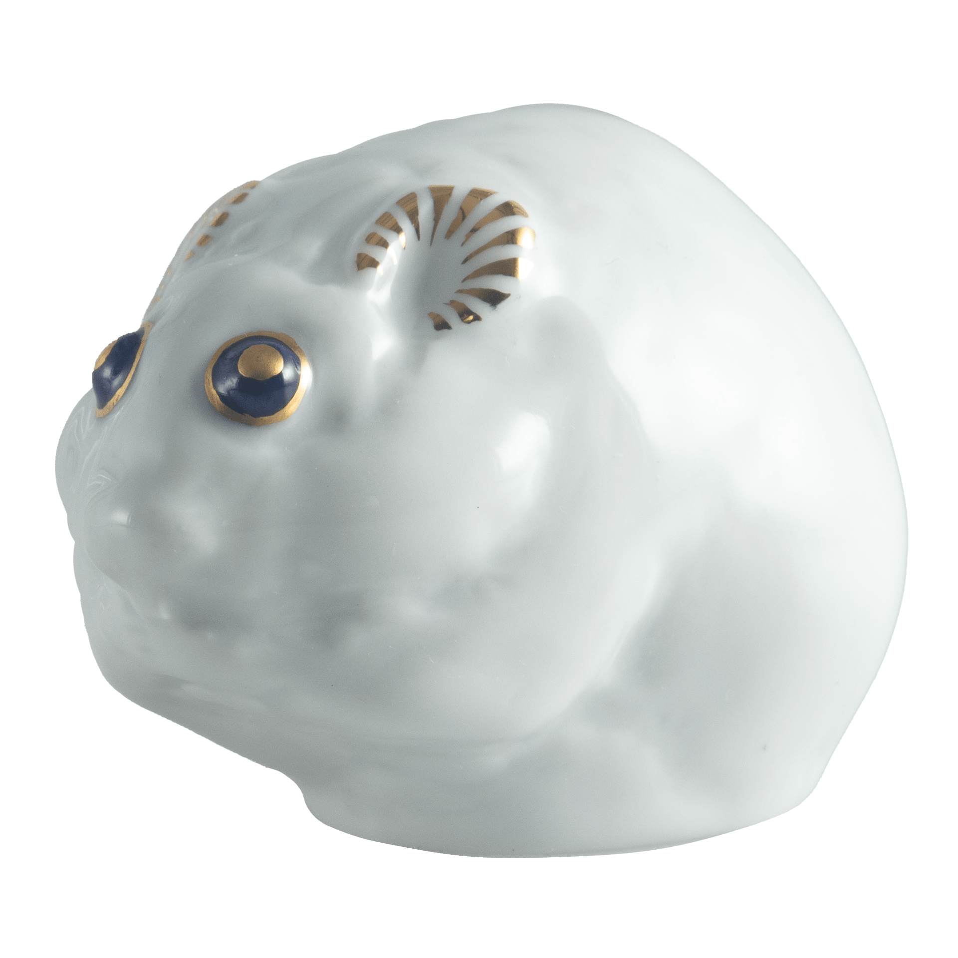 Hamster, Bunt und gold staffiert, 6,5 cm | Meissen Einzelplastik 900300 - 78910 - Meissen Weimar