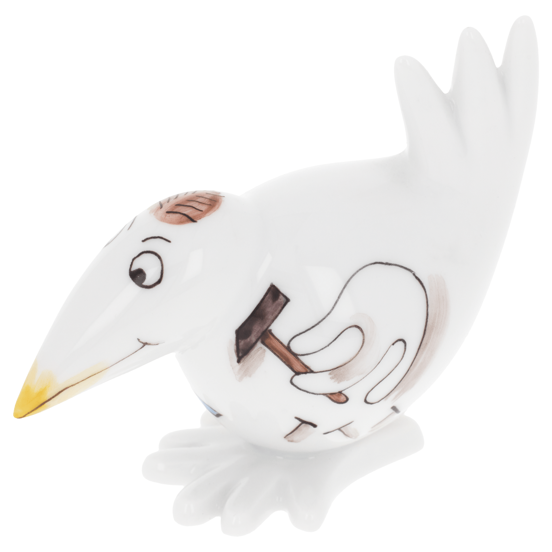Handwerker (Hobbybastler, Heimwerker), H 6,5 cm | Meissen Figuren - Edition Spassvogel 71A222 - 77411 - Meissen Weimar