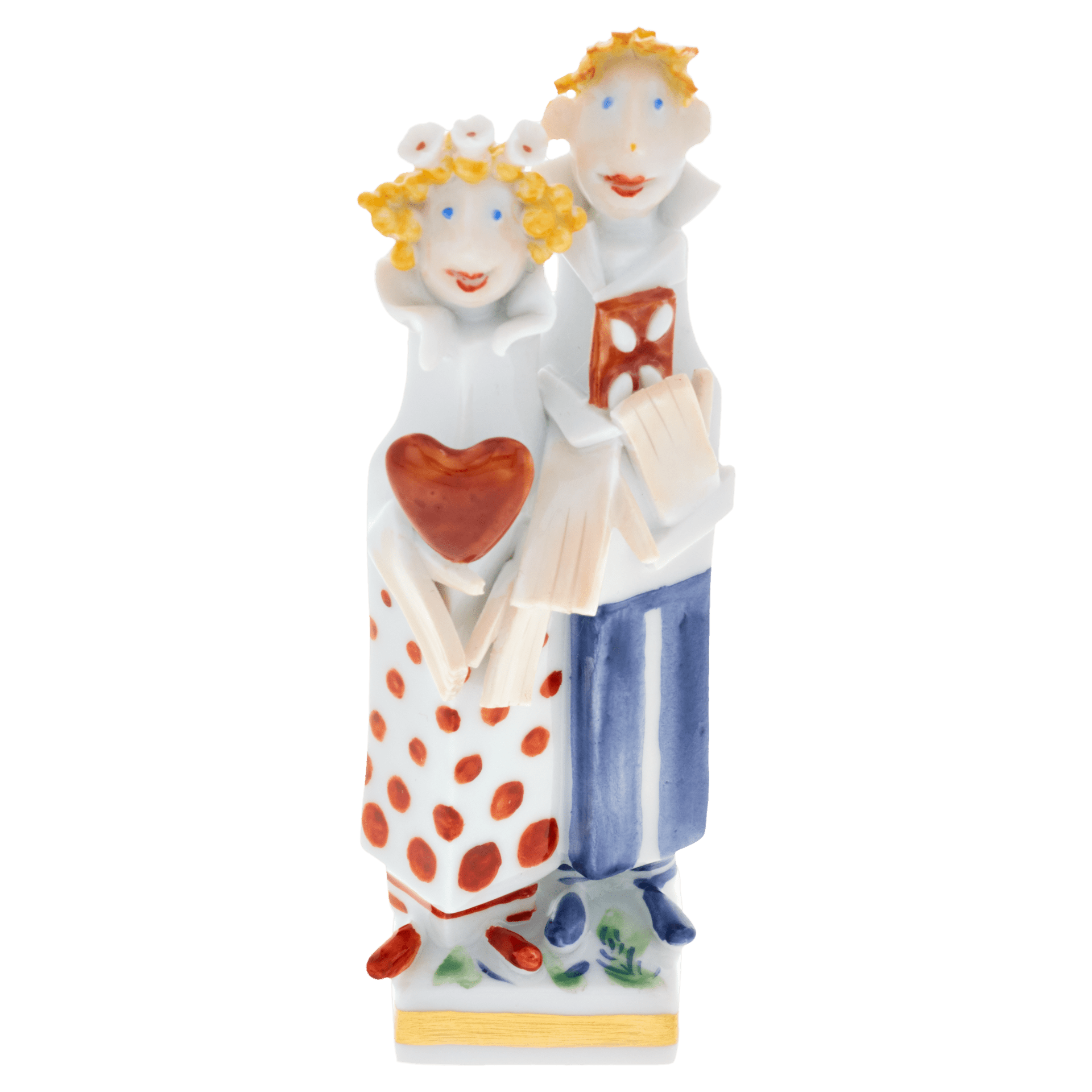 Hänsel u.Gretel, Bunt und gold staffiert - , H 9 cm | Meissen Miniaturfiguren - Edition 900300 - 81993 - Meissen Weimar