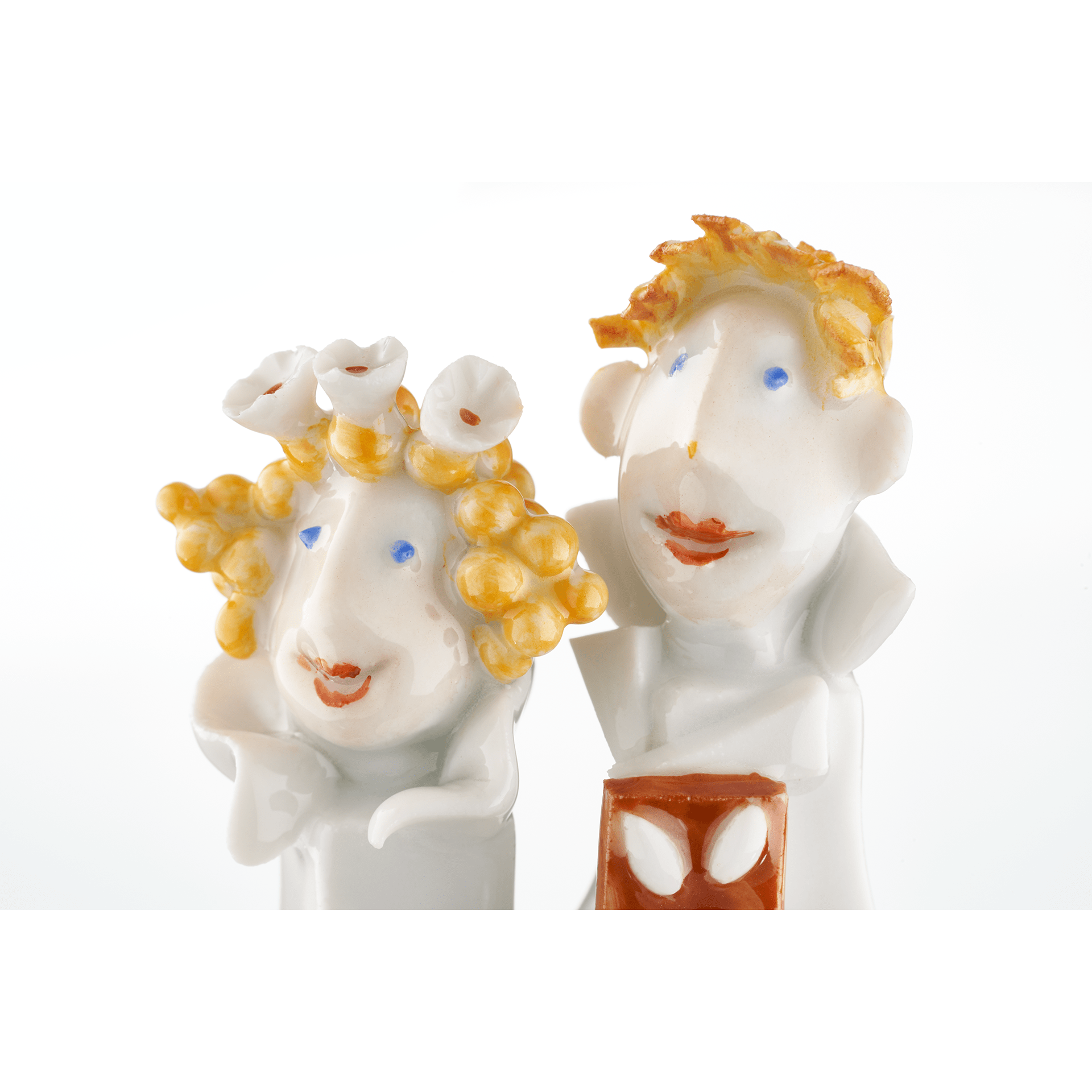 Hänsel u.Gretel, Bunt und gold staffiert - , H 9 cm | Meissen Miniaturfiguren - Edition 900300 - 81993 - Meissen Weimar