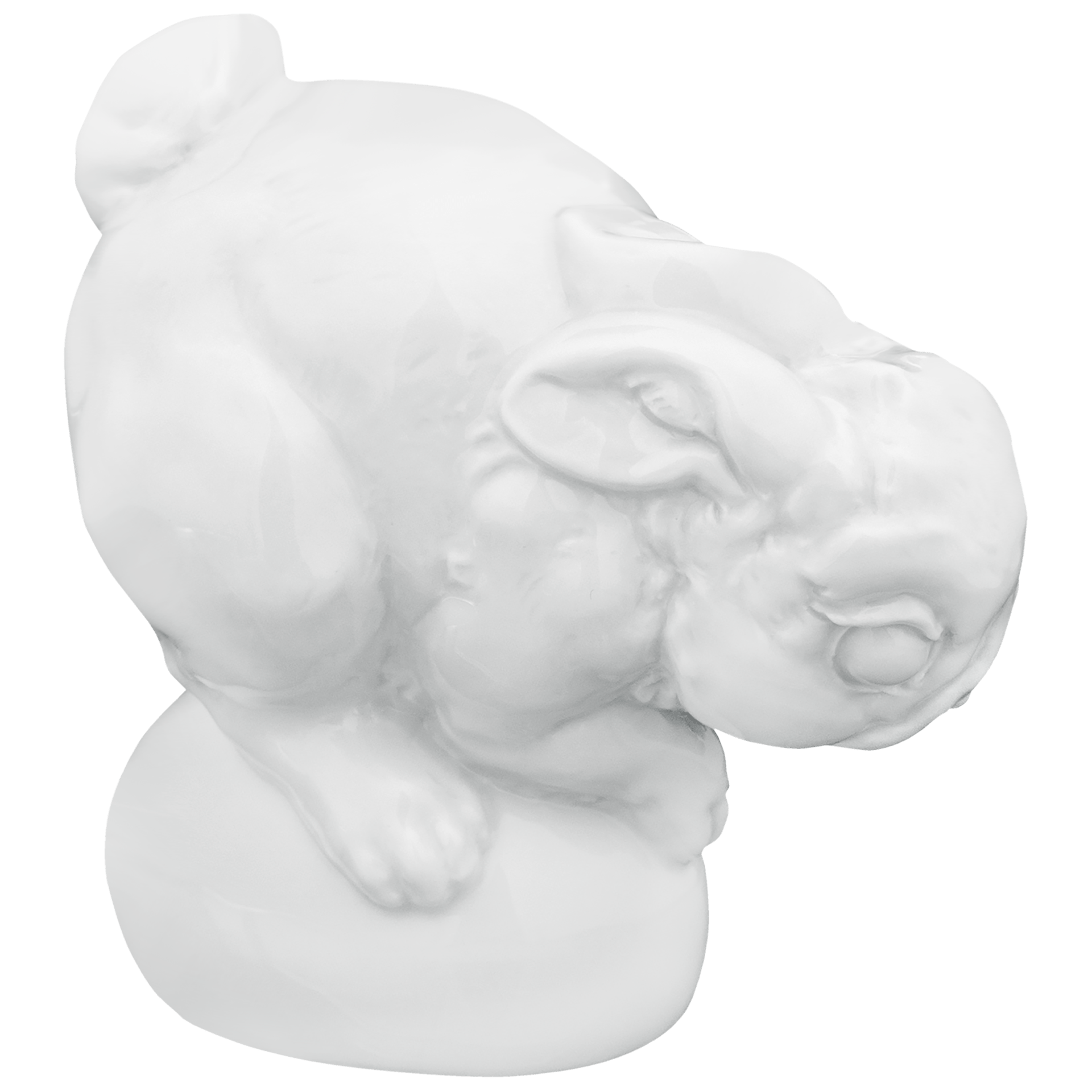 Hase Benno, Weiß, H 8,5 cm | Meissen Figuren - Edition Hasen 000001 - 83605 - Meissen Weimar