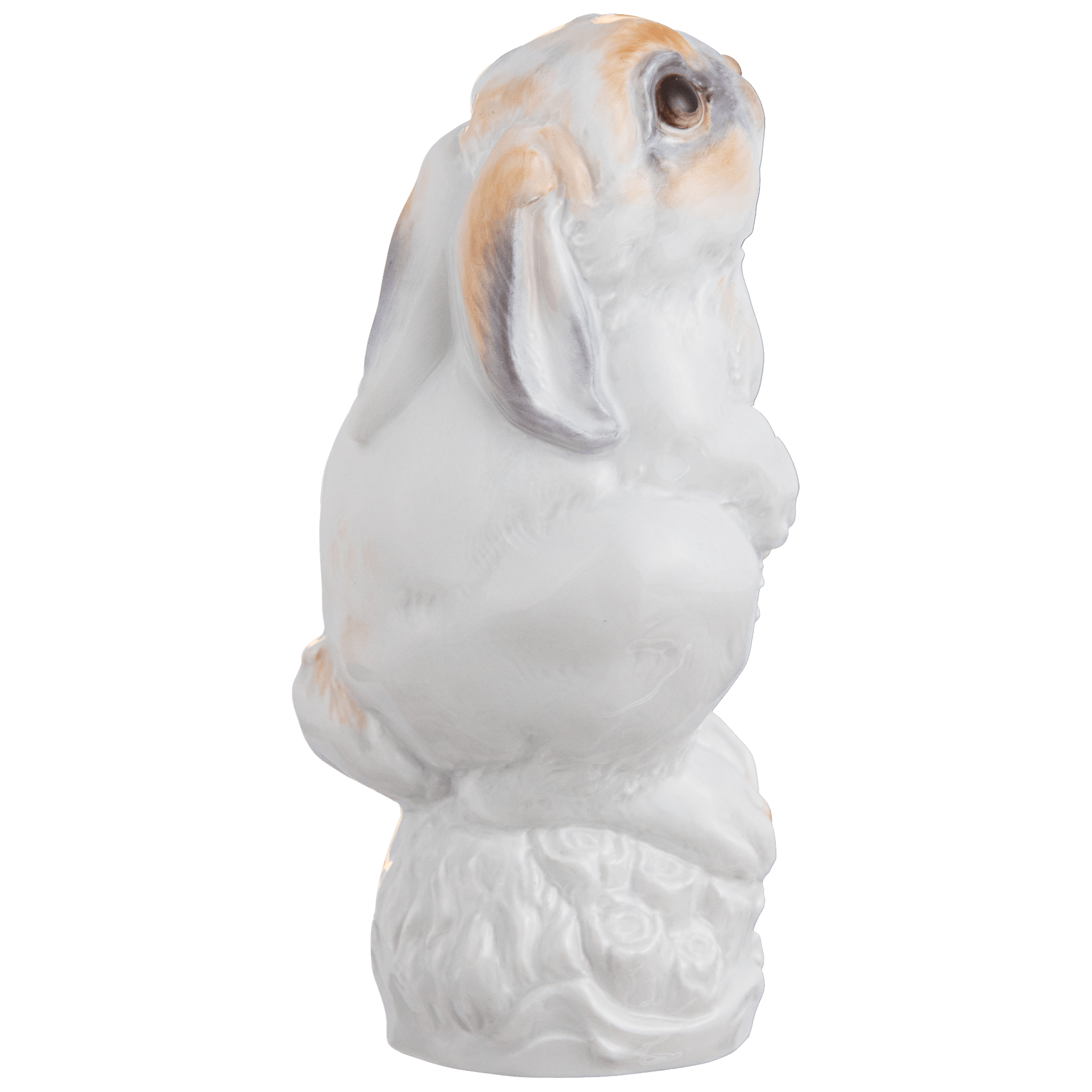 Hase, Bunt staffiert, leicht, H 12 cm | Meissen Figuren chinesisches Jahrestier 900600 - 83630 - Meissen Weimar