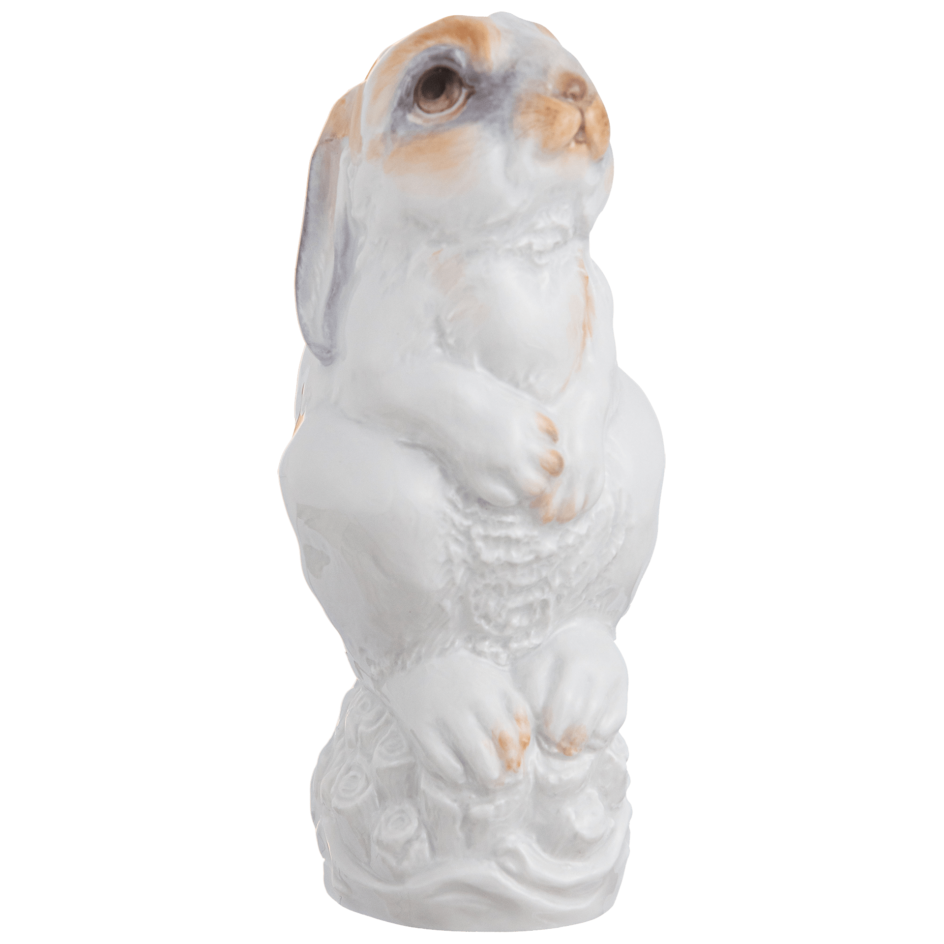 Hase, Bunt staffiert, leicht, H 12 cm | Meissen Figuren chinesisches Jahrestier 900600 - 83630 - Meissen Weimar
