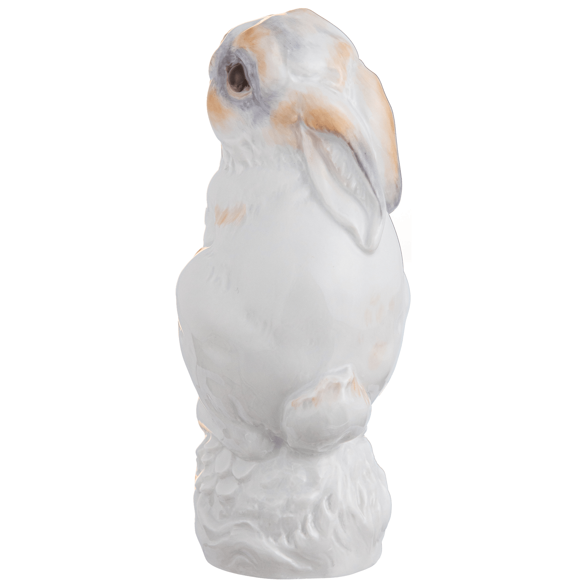 Hase, Bunt staffiert, leicht, H 12 cm | Meissen Figuren chinesisches Jahrestier 900600 - 83630 - Meissen Weimar
