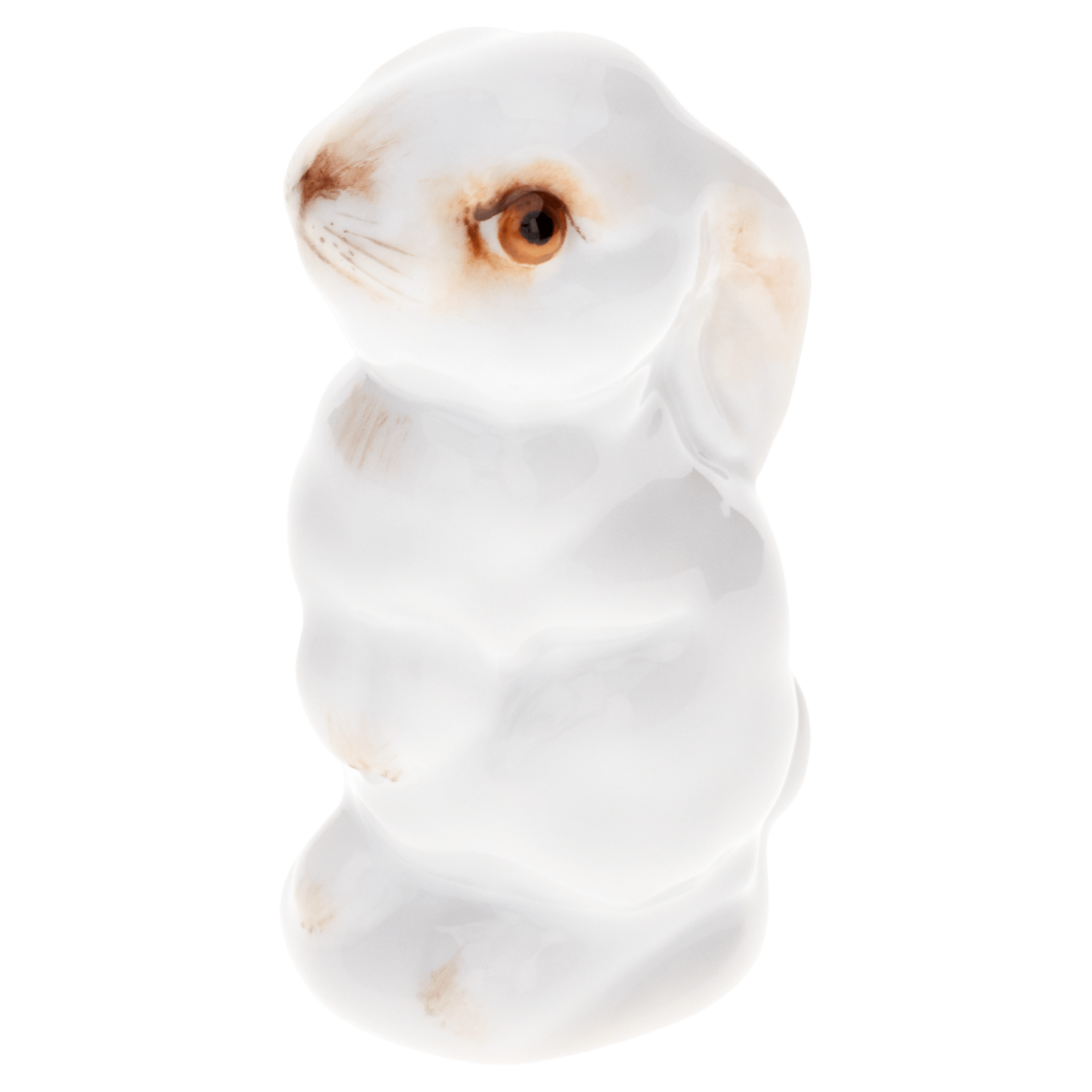 Hase, Bunt staffiert, leicht, H 5 cm | Meissen Figuren - Edition Tierkinder 900600 - 78992 - Meissen Weimar