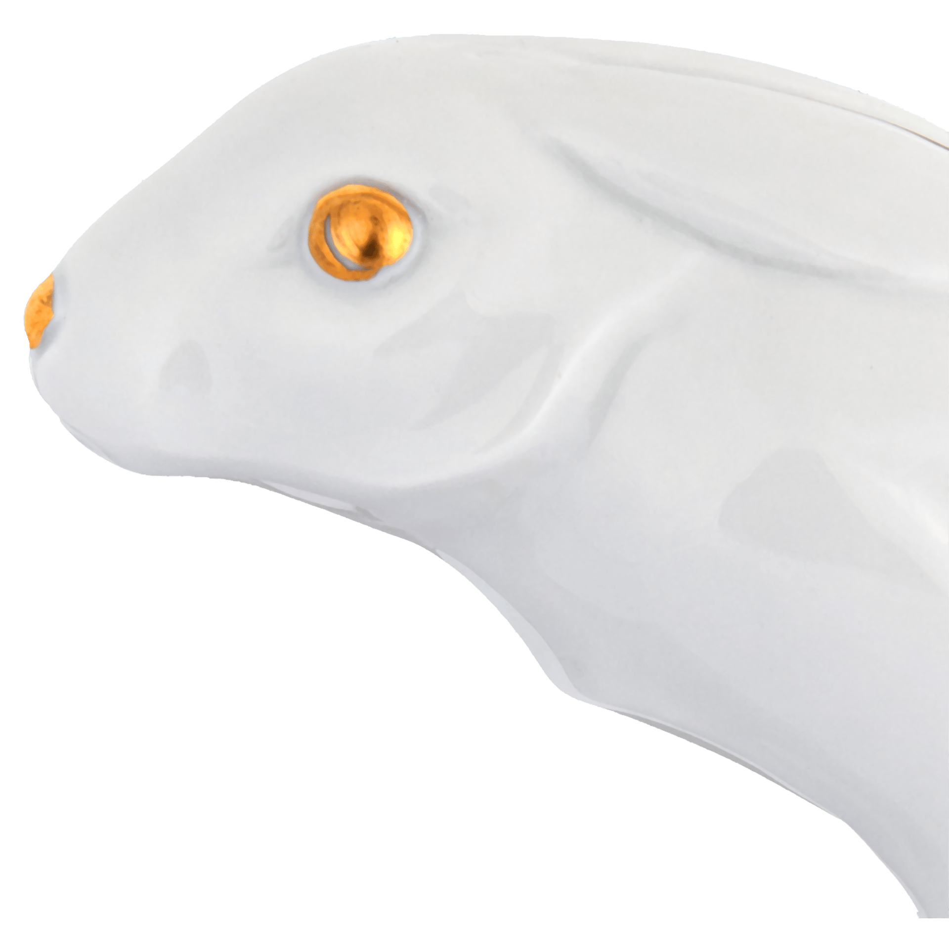 Hase, Gold staffiert, H 12 cm | Meissen Figuren chinesisches Jahrestier 900200 - 83653 - Meissen Weimar