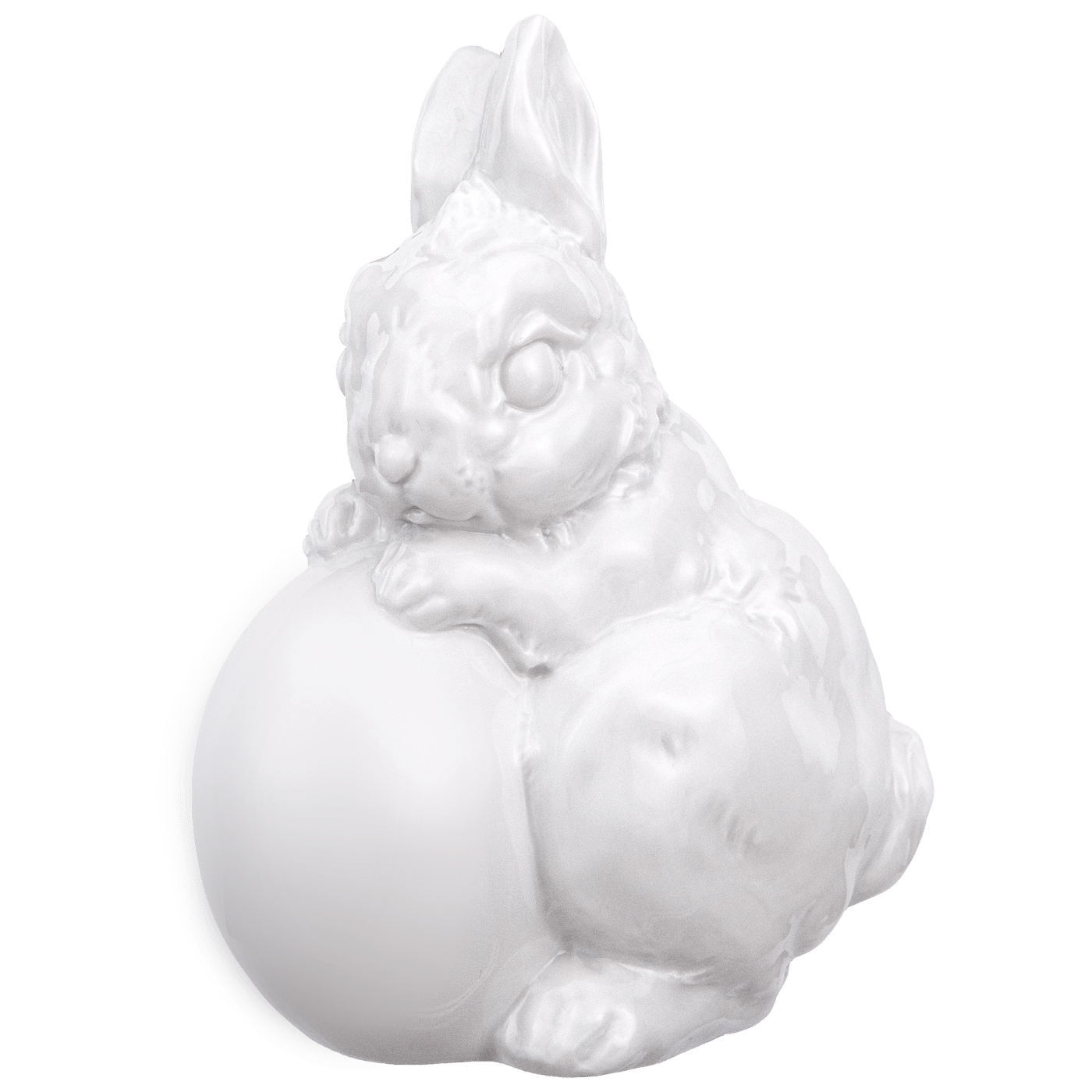 Hase Polly, Weiß, H 11 cm | Meissen Figuren - Edition Hasen 000001 - 83612 - Meissen Weimar
