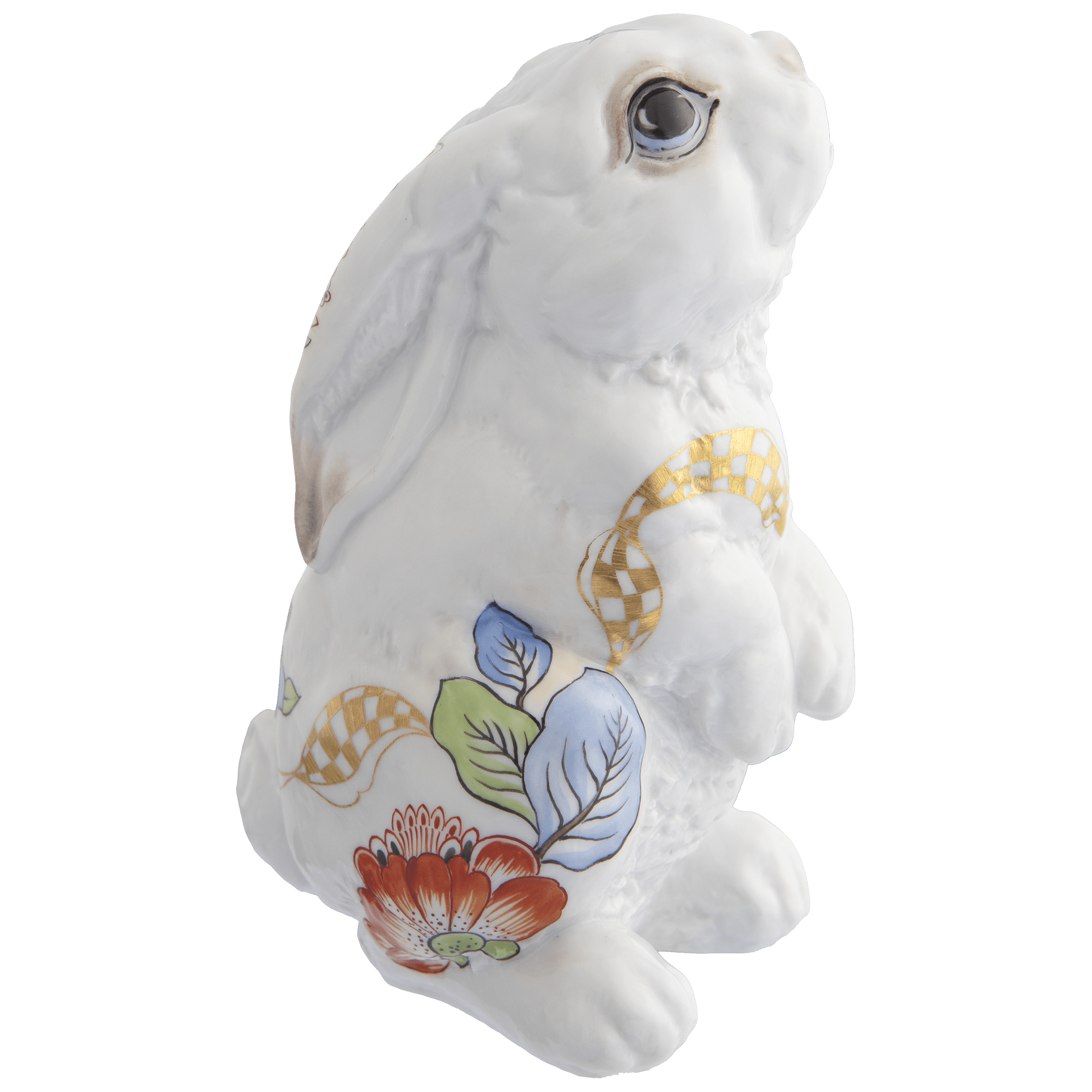 Hase Theo, Indisch Blümchen, H 13 cm | Meissen Figuren - Edition Hasen 483190 - 83604 - Meissen Weimar