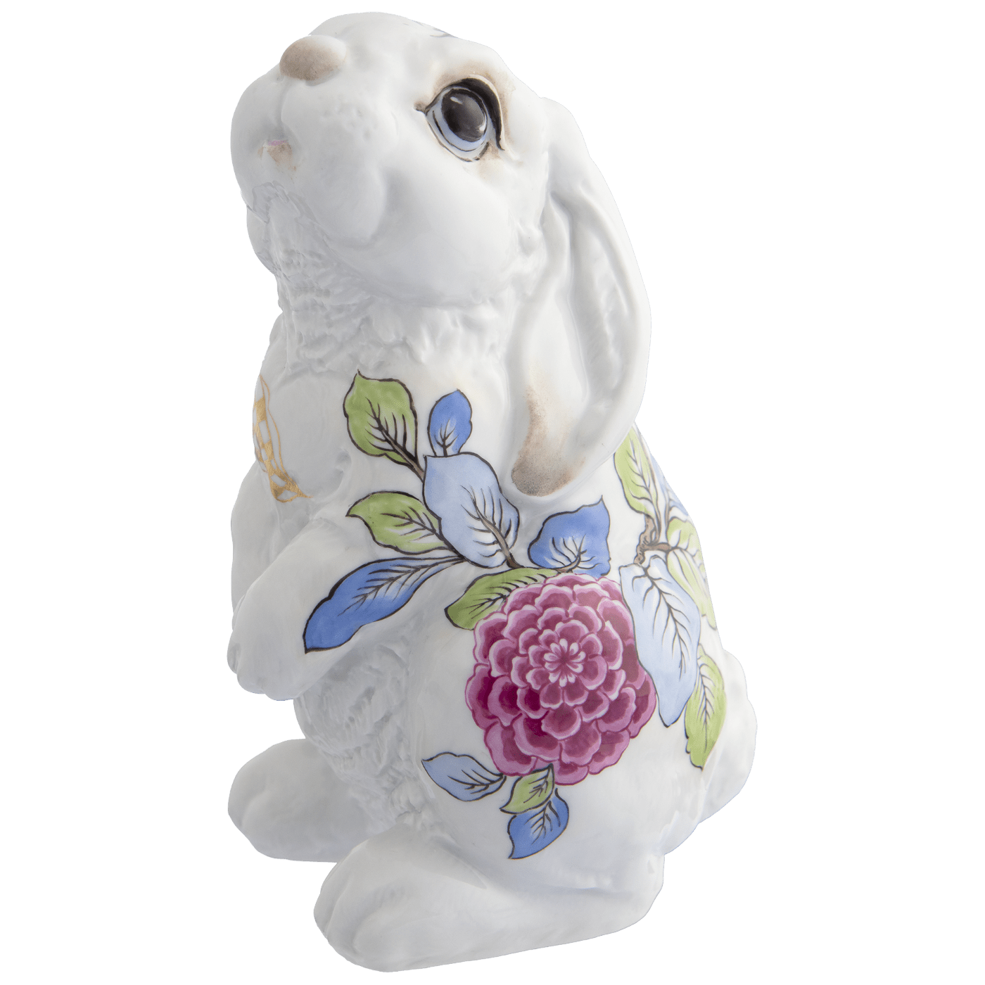 Hase Theo, Indisch Blümchen, H 13 cm | Meissen Figuren - Edition Hasen 483190 - 83604 - Meissen Weimar
