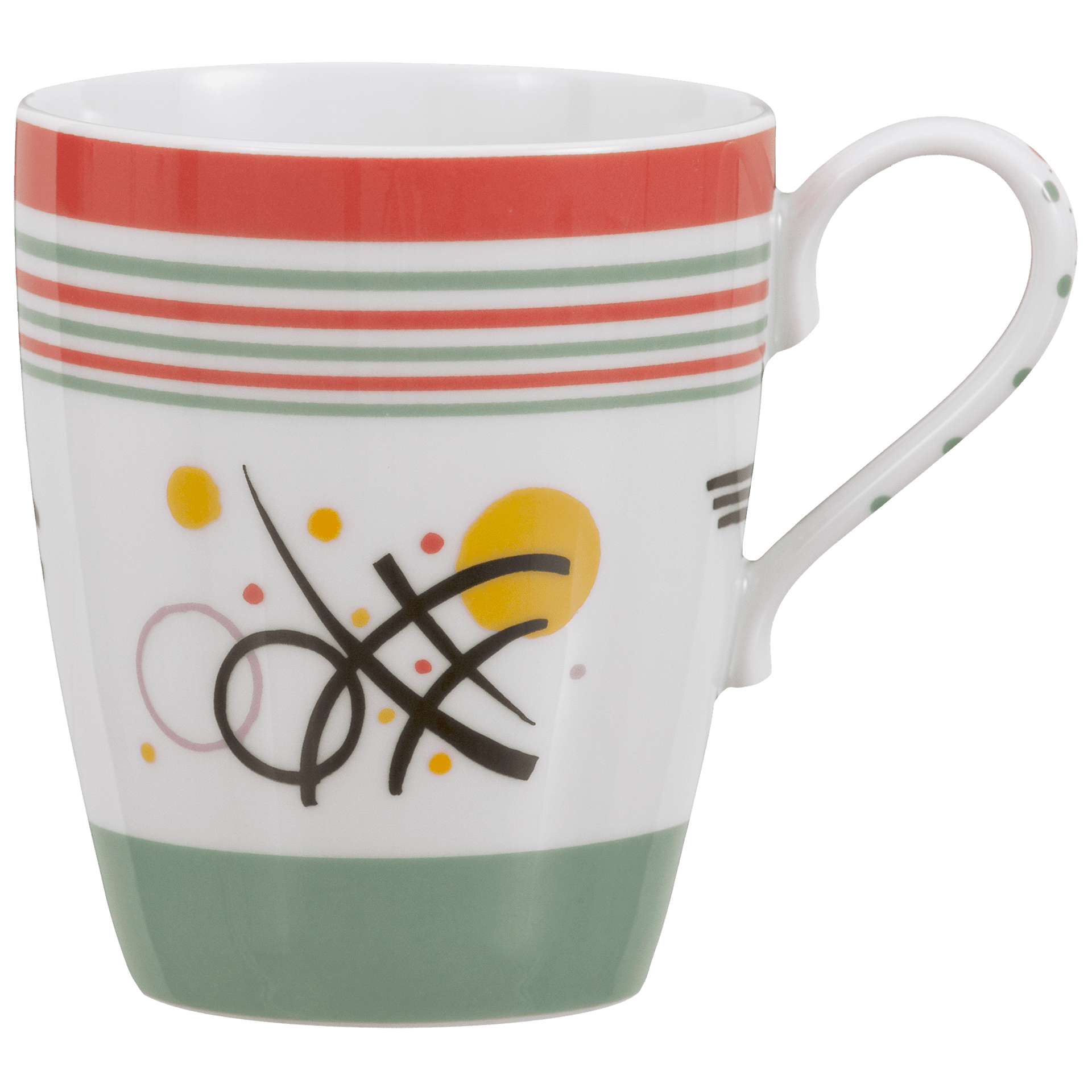 Henkelbecher "Abstrakte Formelemente" Motiv 1 0,25 l | Meissen X Wassily Kandinsky 79A704 - 55323 - Meissen Weimar