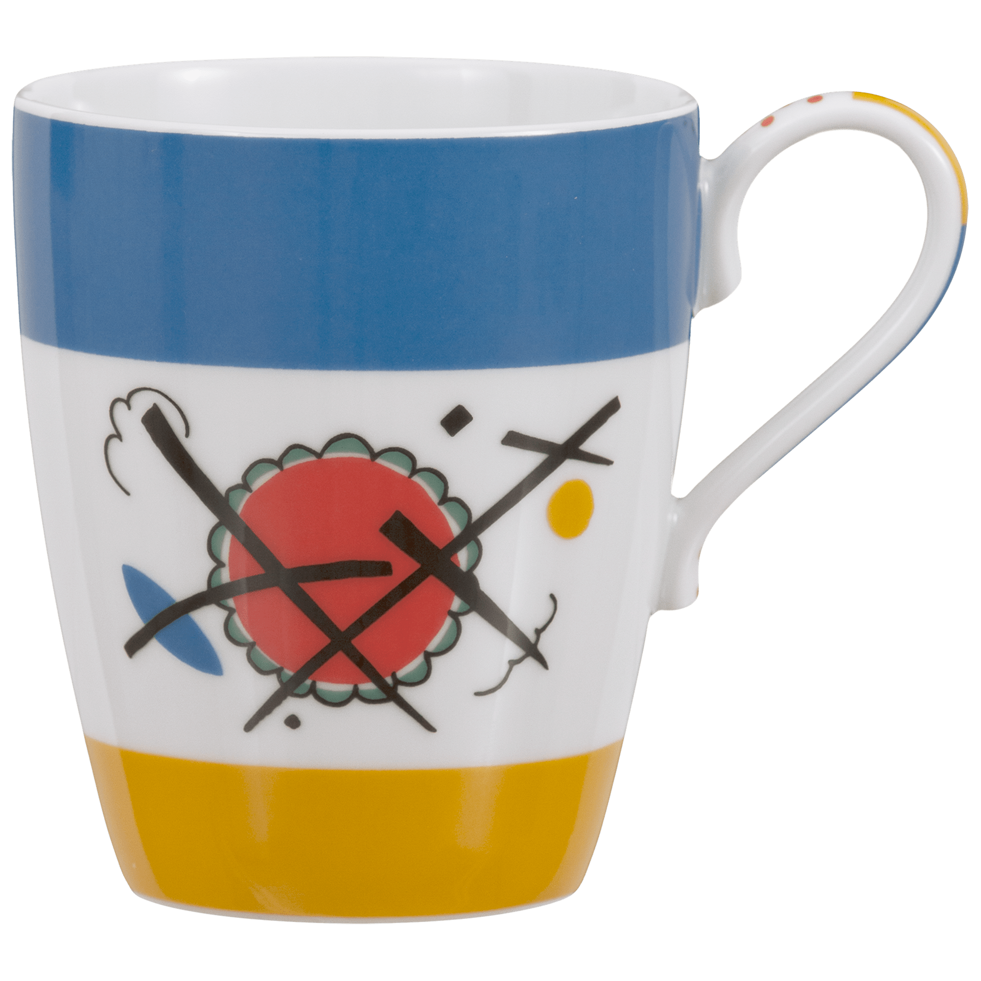 Henkelbecher "Abstrakte Formelemente" Motiv 2 0,25 l | Meissen X Wassily Kandinsky 79A705 - 55323 - Meissen Weimar