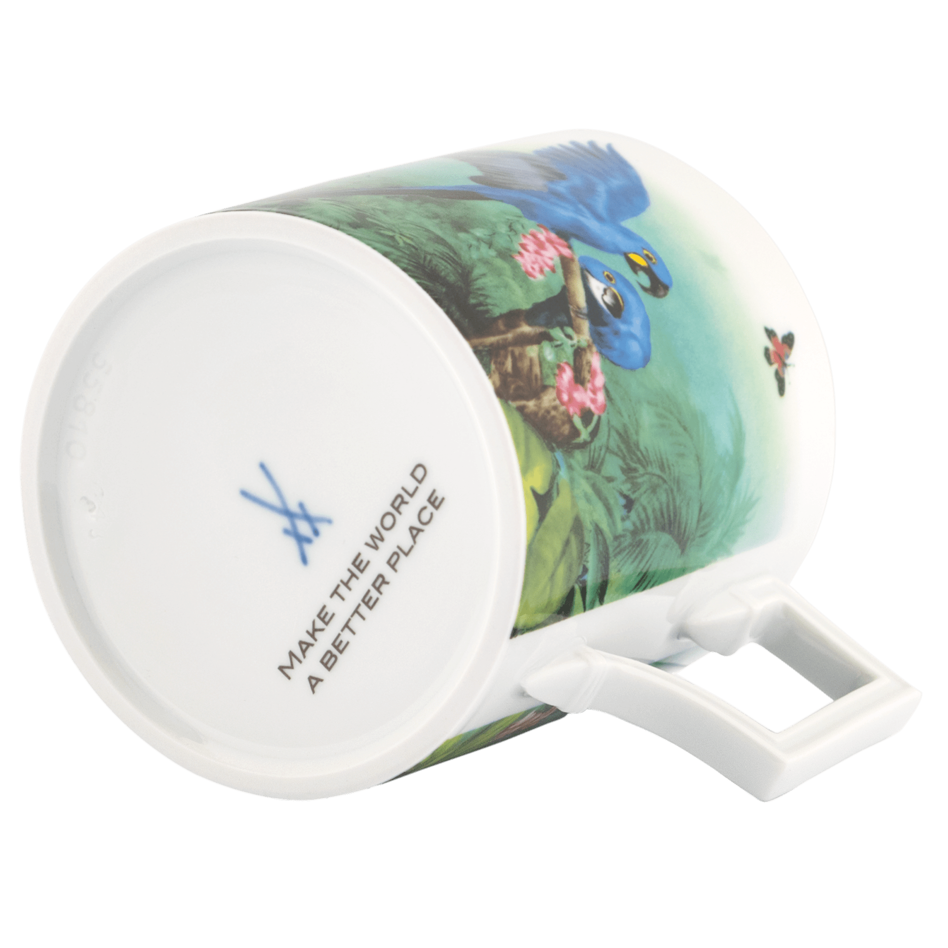 Henkelbecher Ara Hyazinthara, Ø 9 cm, V 0,25 l | The Meissen Mug Collection - Berlin 79b303-55810 - Meissen Weimar