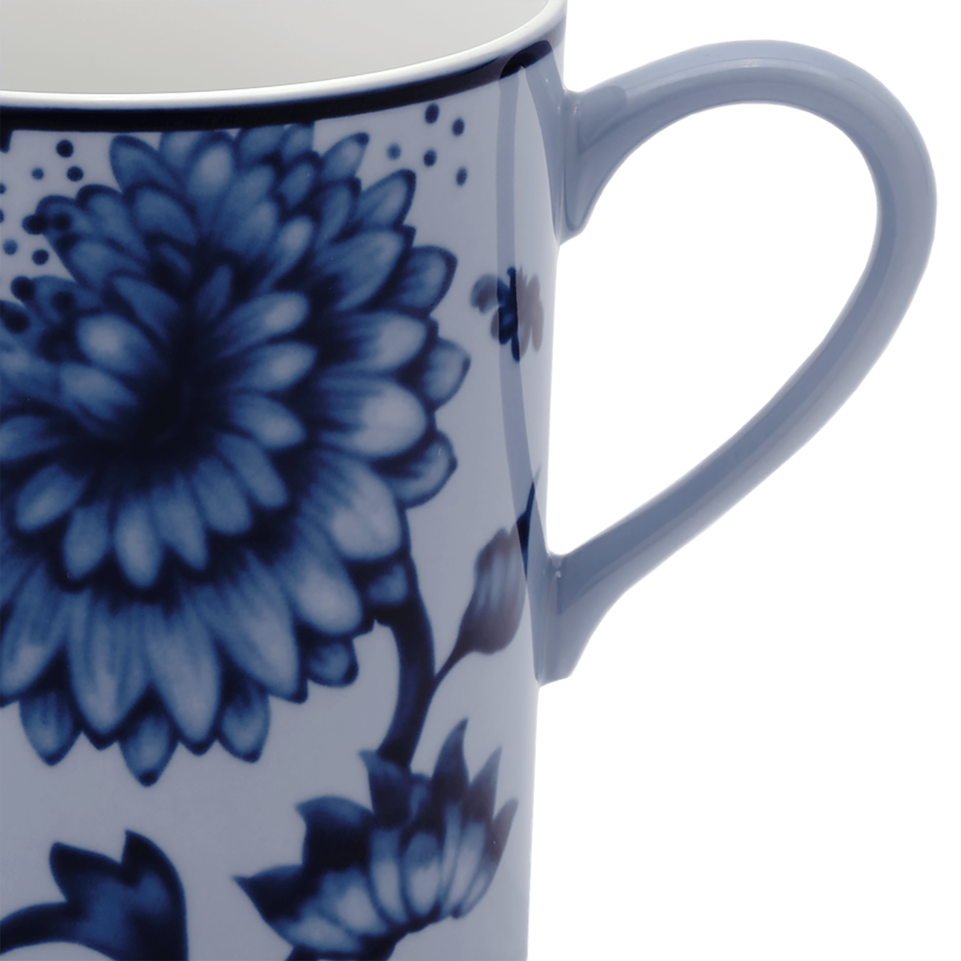 Henkelbecher blau V 0,25 l, No. 41 Form, 9 cm hoch | Meissen No. 41 Noble Blue 79b540-36575 - Meissen Weimar