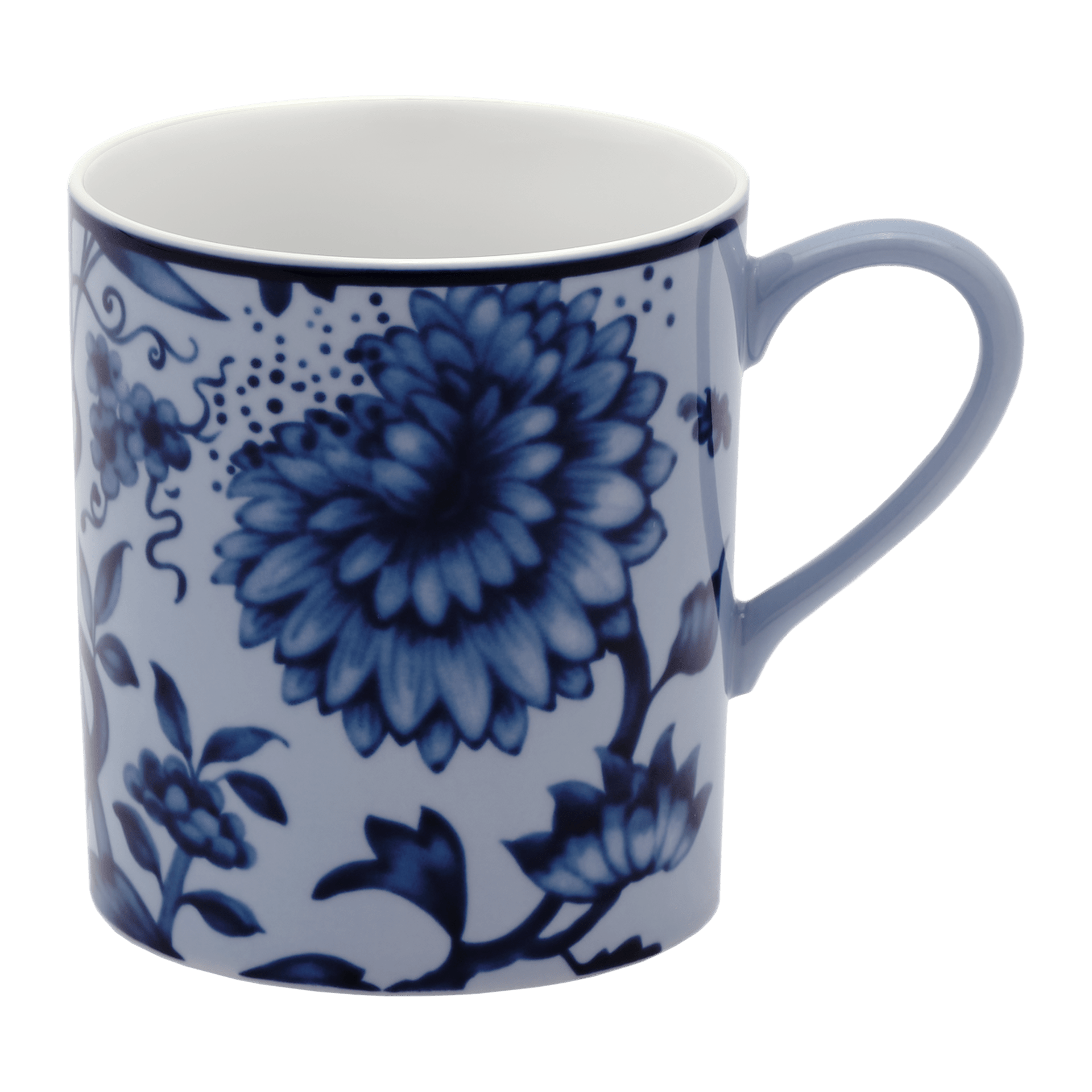 Henkelbecher blau V 0,25 l, No. 41 Form, 9 cm hoch | Meissen No. 41 Noble Blue 79b540-36575 - Meissen Weimar
