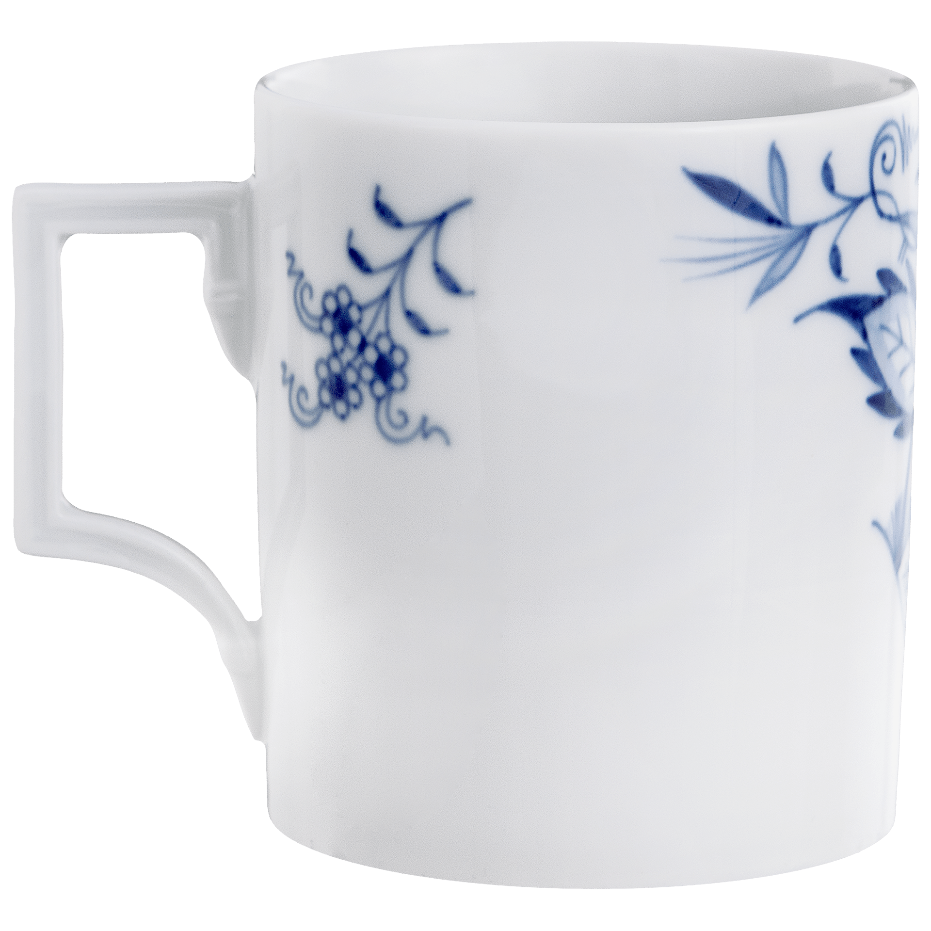 Henkelbecher, blaue Unterglasur - Malerei "Zwiebelmuster Style", 0,25l, | The Meissen Mug Collection - Berlin 801001 - 55810 - Meissen Weimar