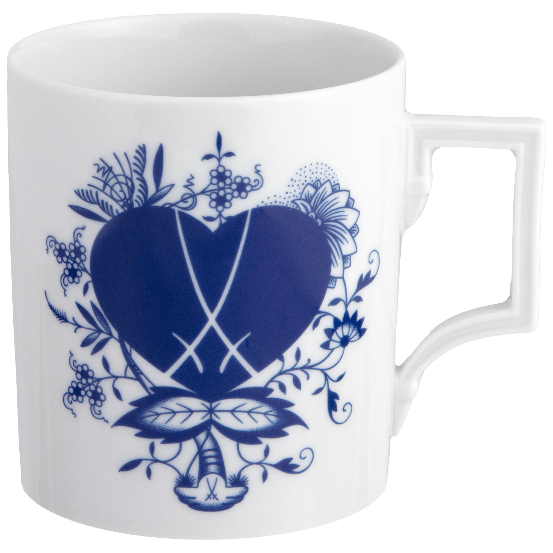 Henkelbecher, "Blue Passion" Blaues Herz, 0,25l | The Meissen Mug Collection - Berlin 79A451 - 55810 - Meissen Weimar