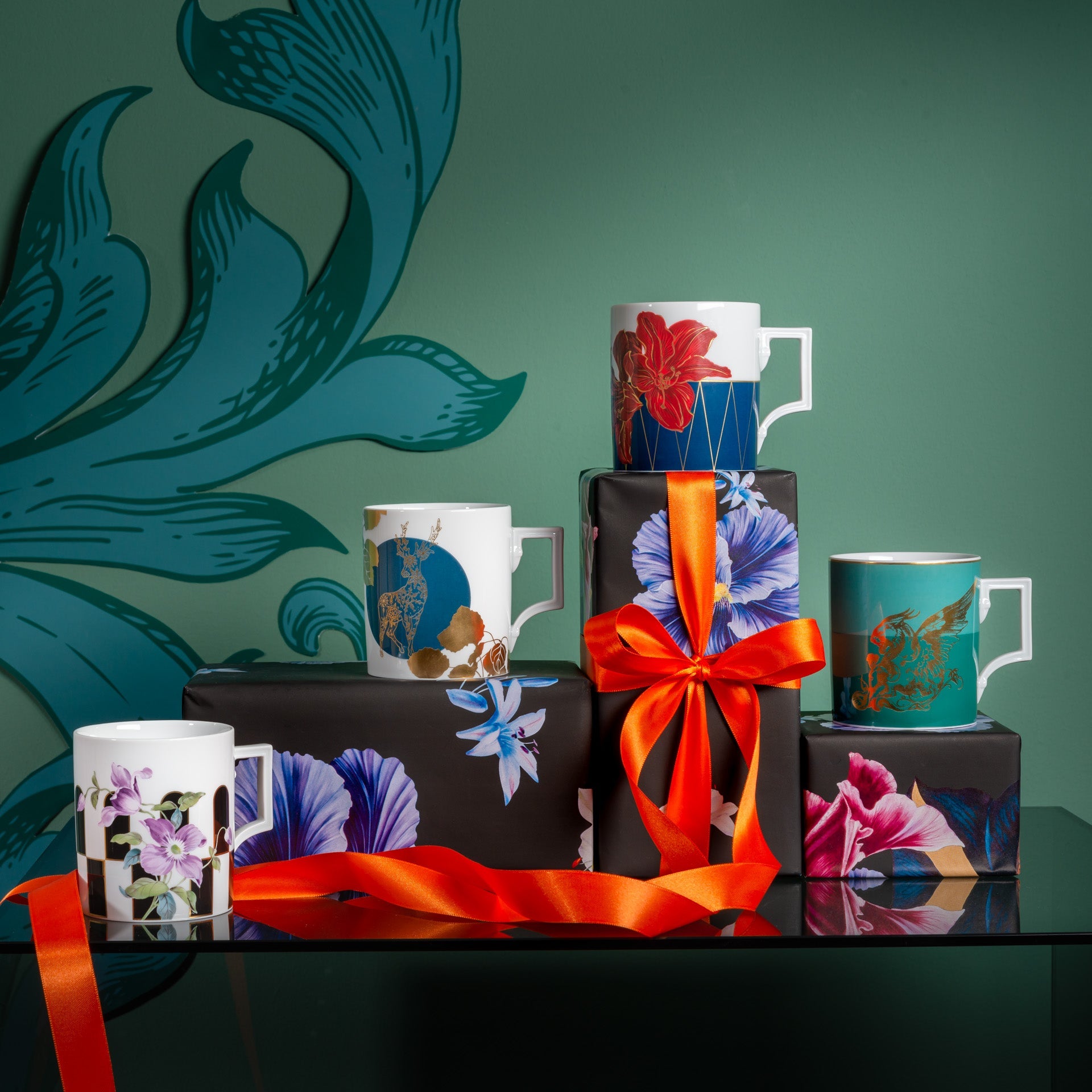 Henkelbecher, "Chess Flowers", V 0,25 l | The Meissen Mug Collection - Berlin 03A107 - 55810 - Meissen Weimar