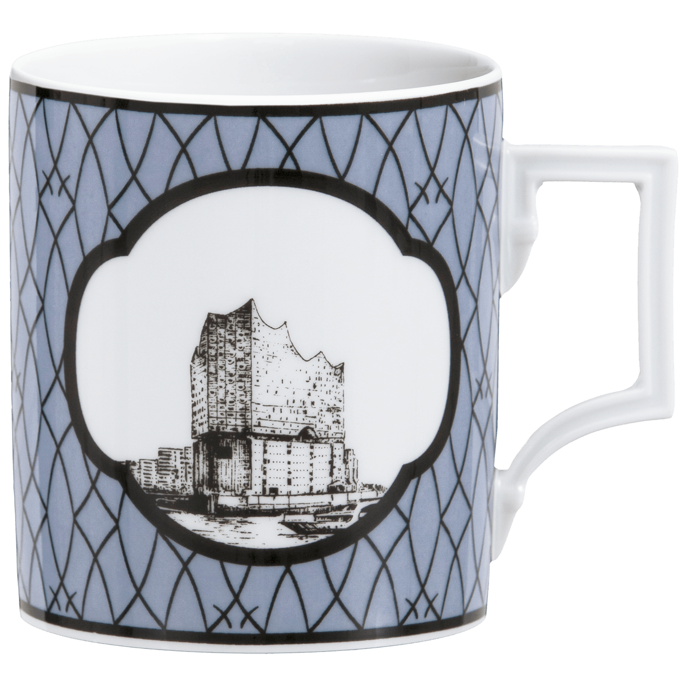 Henkelbecher, City - Mug, Städtemotiv "Hamburg", 0,25l | The Meissen Mug Collection - Berlin 79A440 - 55810 - Meissen Weimar
