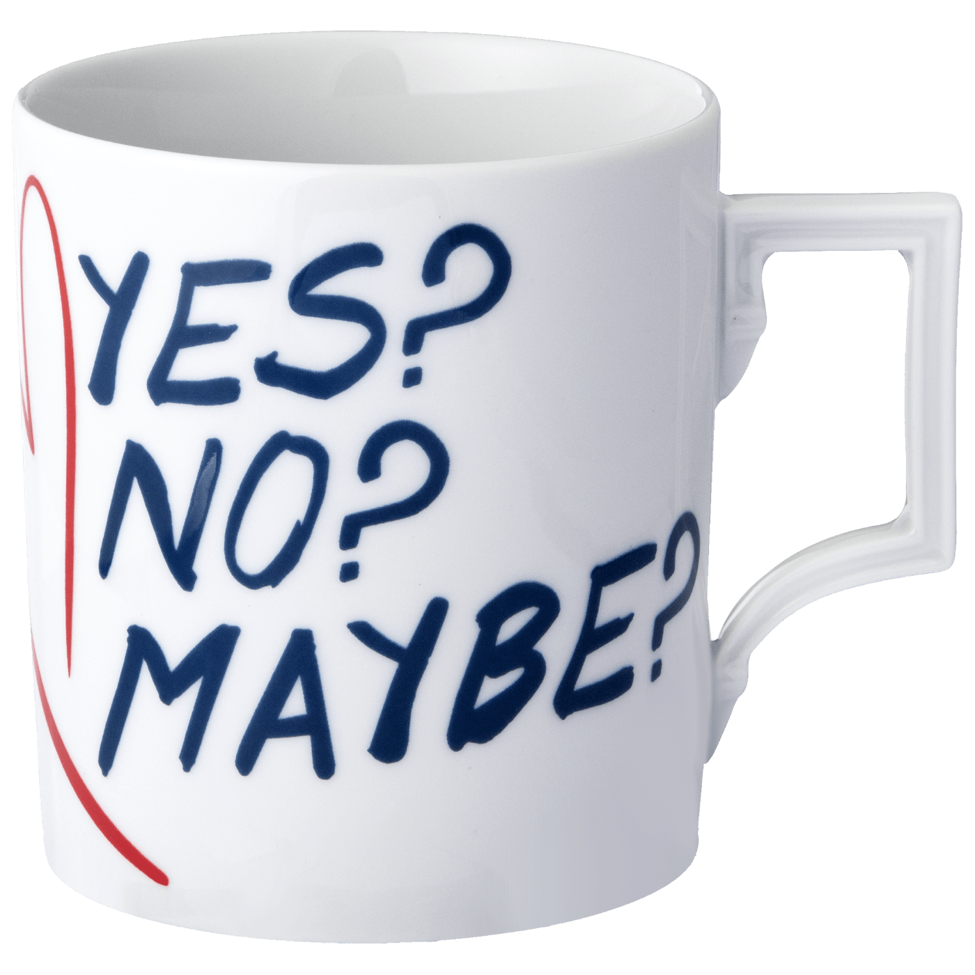 Henkelbecher, Dating Mug, Yes No Maybe, 0,25 l | The Meissen Mug Collection - Berlin 79A902 - 55810 - Meissen Weimar