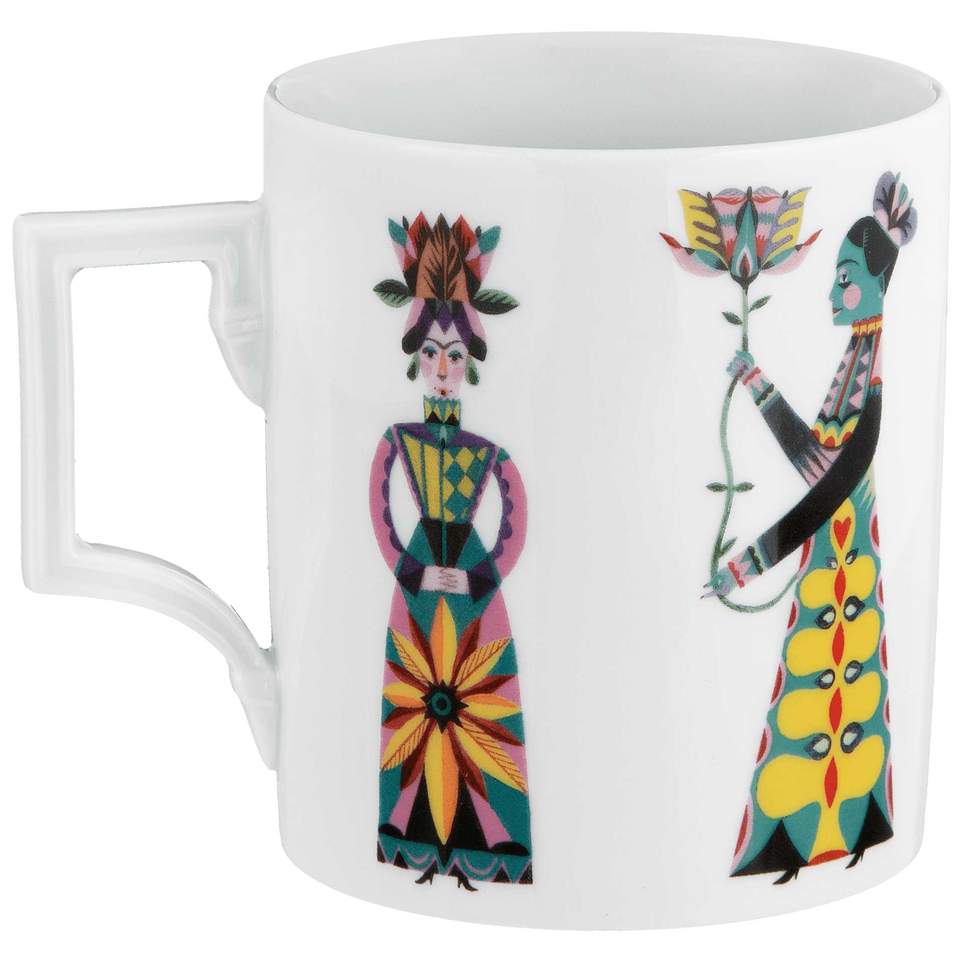 Henkelbecher, "Flower Ballet", Paar, Olaf Hajek, 0,25l | Meissen Mug Berlin 79A820 - 55810 - Meissen Weimar
