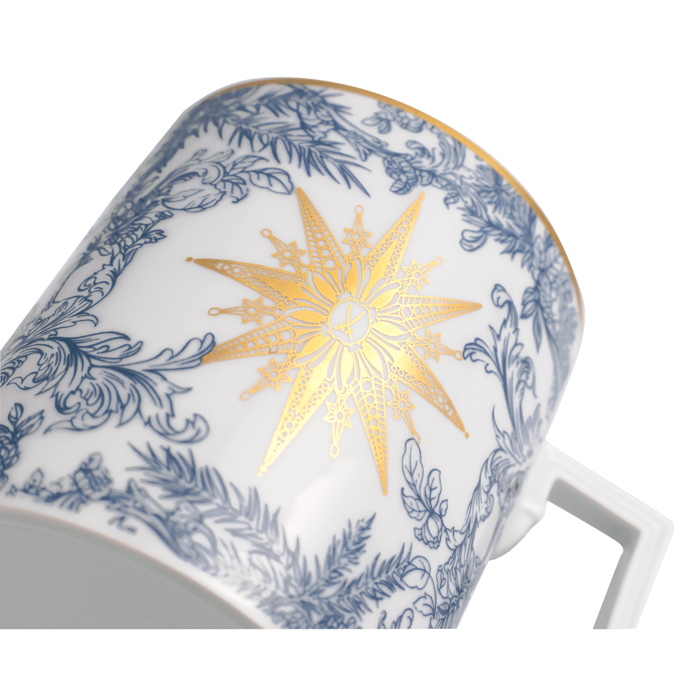 Henkelbecher, Form "Berlin", "Meissen Christmas Star", blau, V 0,25 l | The Meissen Mug Collection - Berlin 79A940 - 55810 - Meissen Weimar
