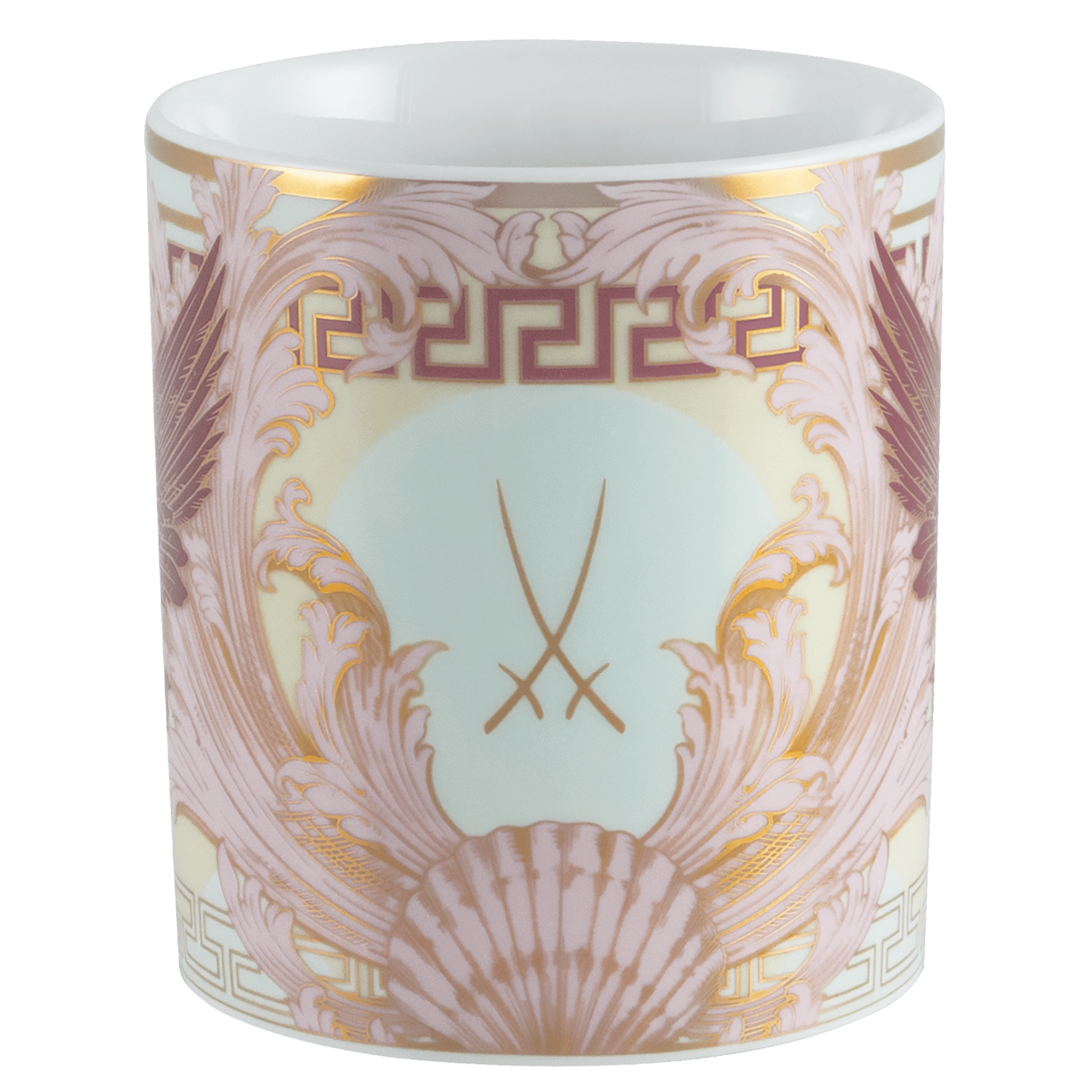 Henkelbecher, Form "Berlin", "Mystic Maison", mint, bordeaux, V 0,25 l | The Meissen Mug Collection - Berlin 79B102 - 55810 - Meissen Weimar